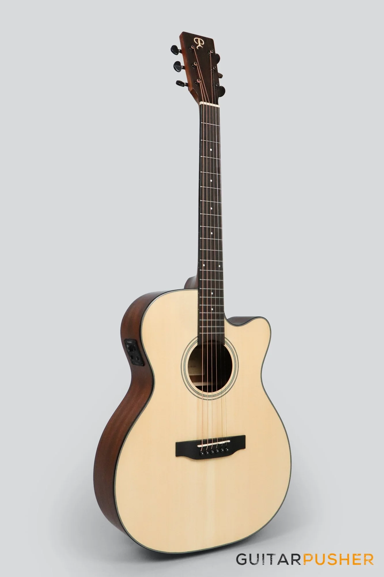 Phoebus PG-20ce v3 OM (3rd Gen.) Acoustic-Electric Guitar w/ Gig Bag - Image 4