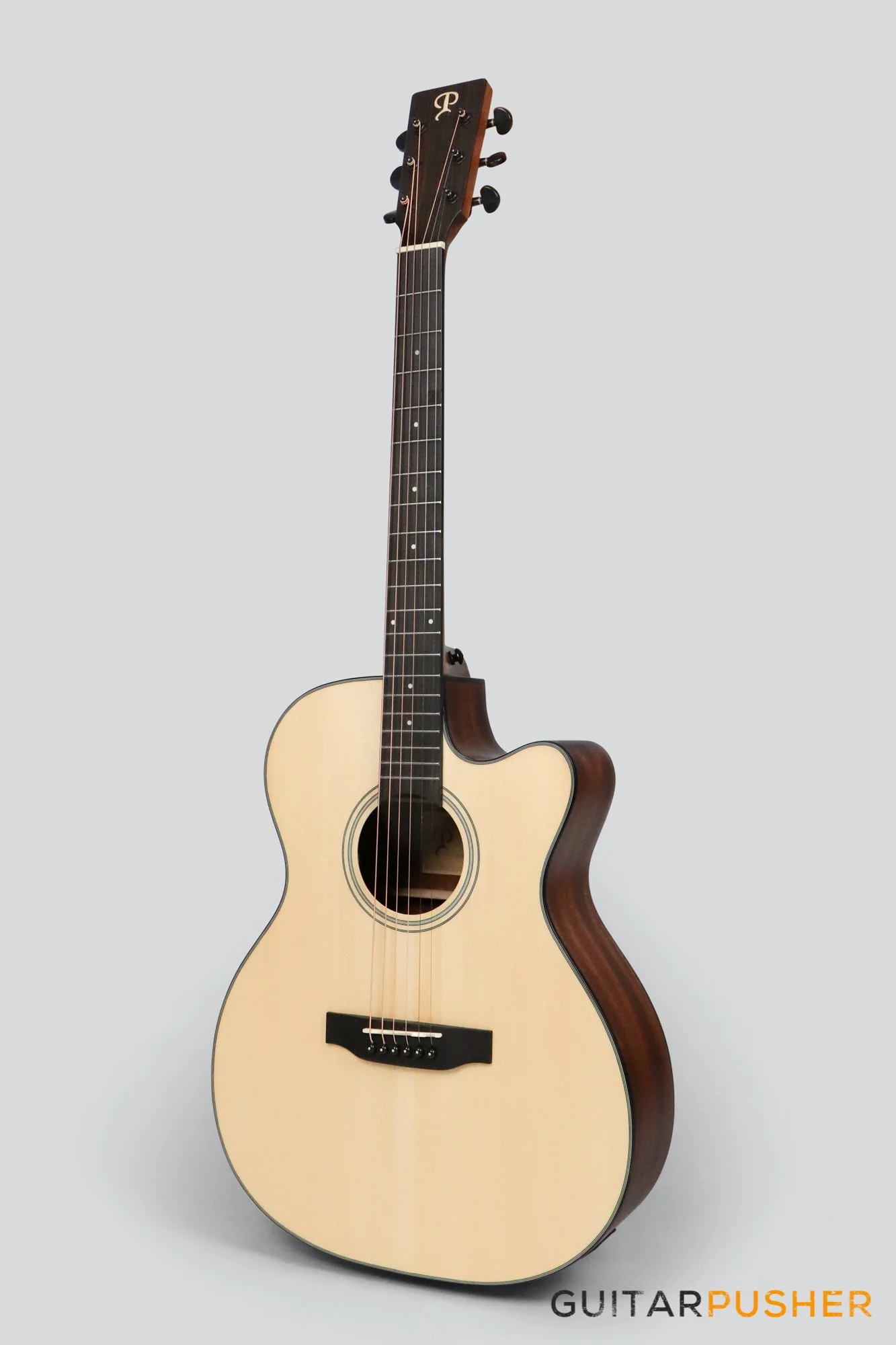 Phoebus PG-20ce v3 OM (3rd Gen.) Acoustic-Electric Guitar w/ Gig Bag - Image 5