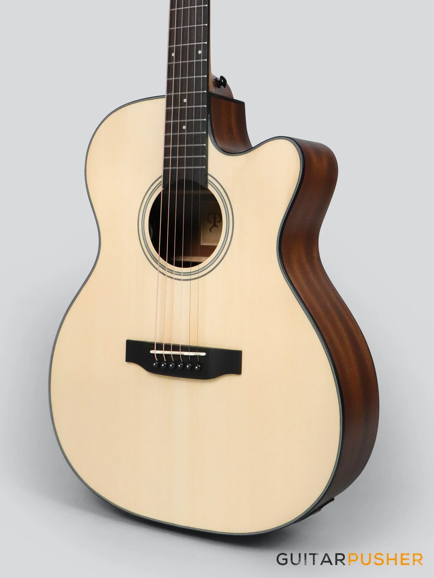 Phoebus PG-20ce v3 OM (3rd Gen.) Acoustic-Electric Guitar w/ Gig Bag - Image 8