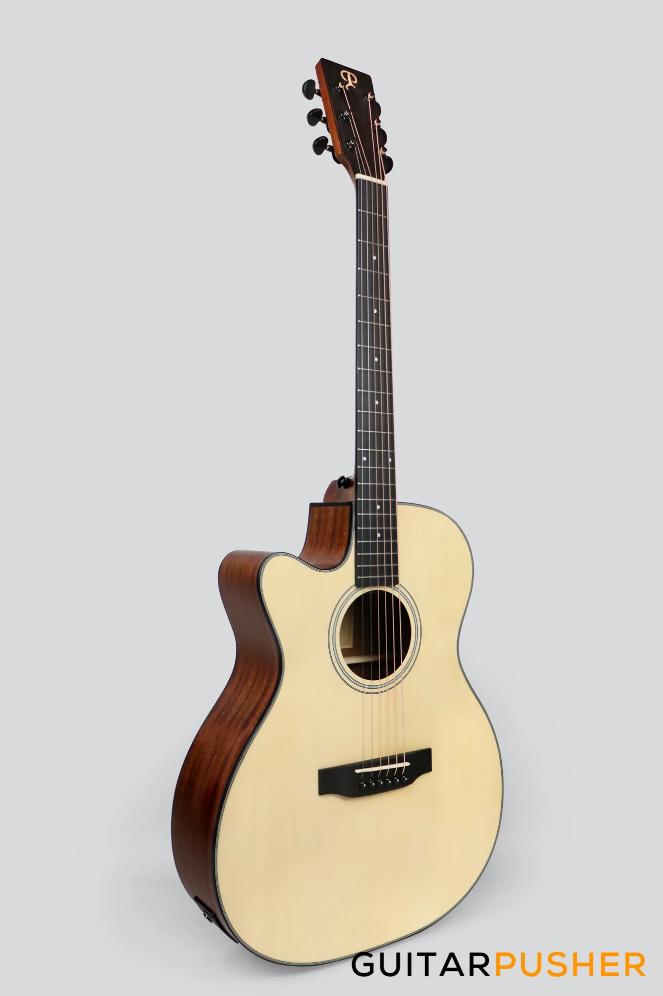 Phoebus PG-20ce v3 OM (3rd Gen.) Acoustic-Electric Guitar w/ Gig Bag - LEFT HAND - Image 3
