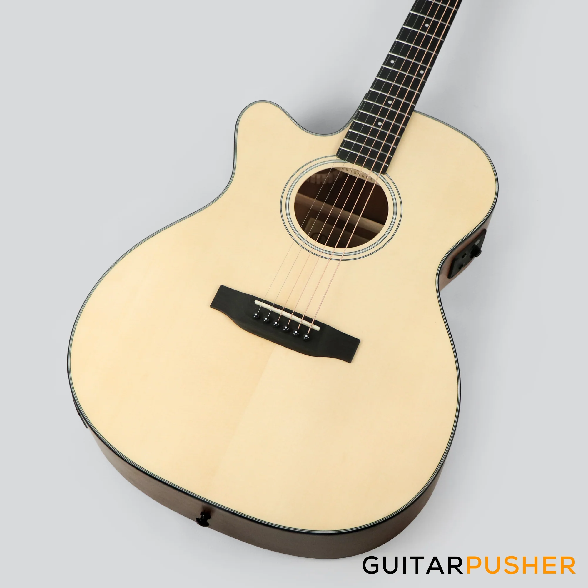 Phoebus PG-20ce v3 OM (3rd Gen.) Acoustic-Electric Guitar w/ Gig Bag - LEFT HAND - Image 5