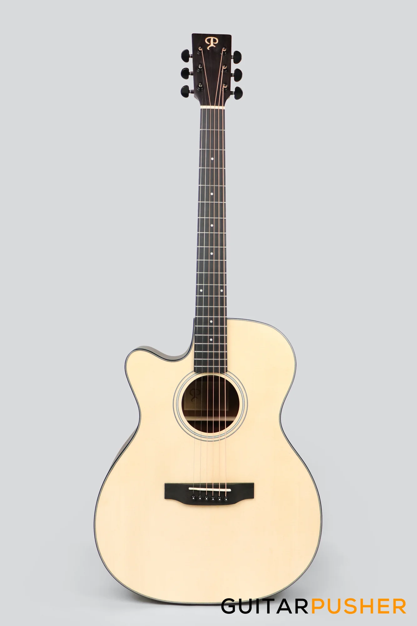 Phoebus PG-20ce v3 OM (3rd Gen.) Acoustic-Electric Guitar w/ Gig Bag - LEFT HAND - Image 8