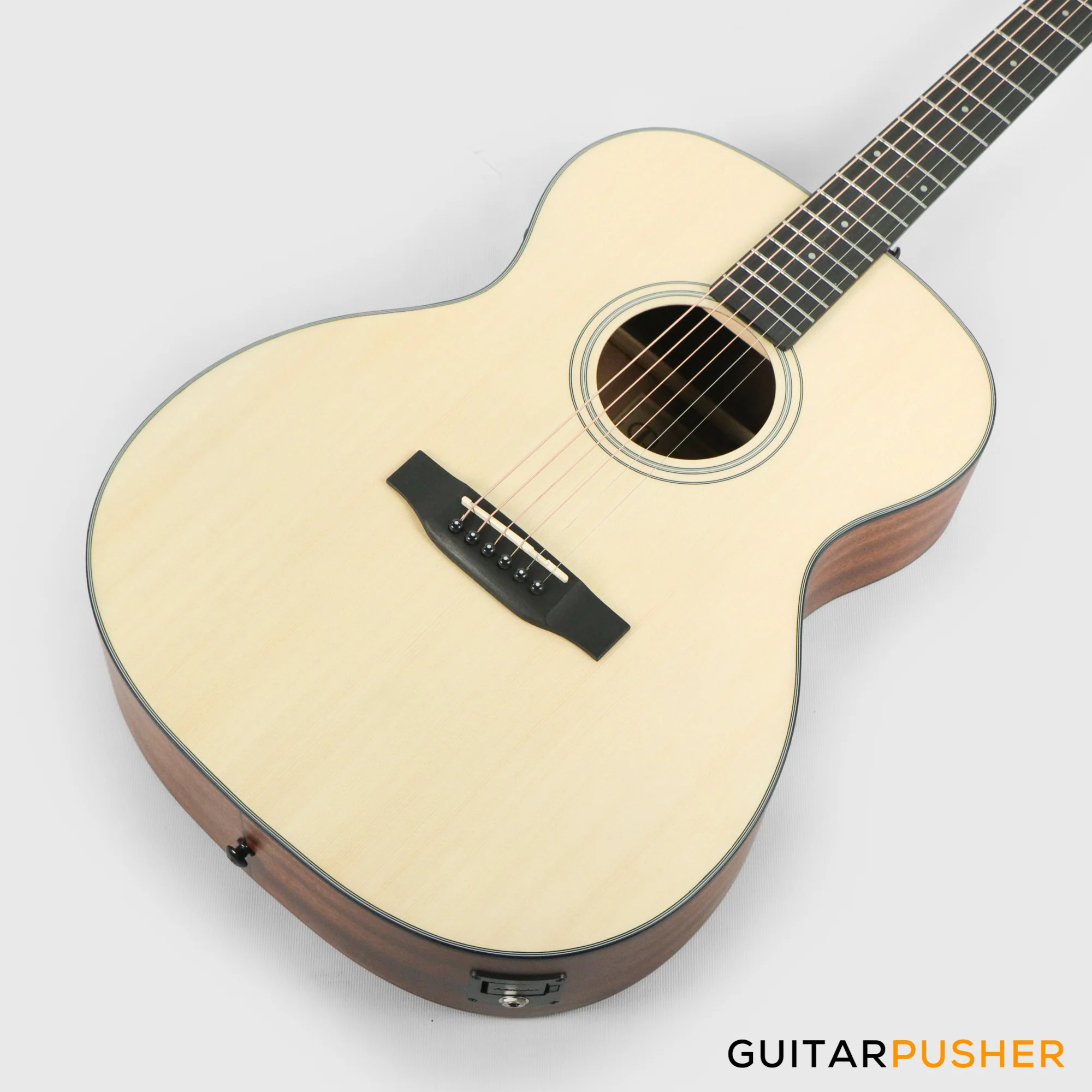 Phoebus PG-20e v3 OM (3rd Gen.) Acoustic-Electric Guitar (Non-Cutaway) w/ Gig Bag - Image 11