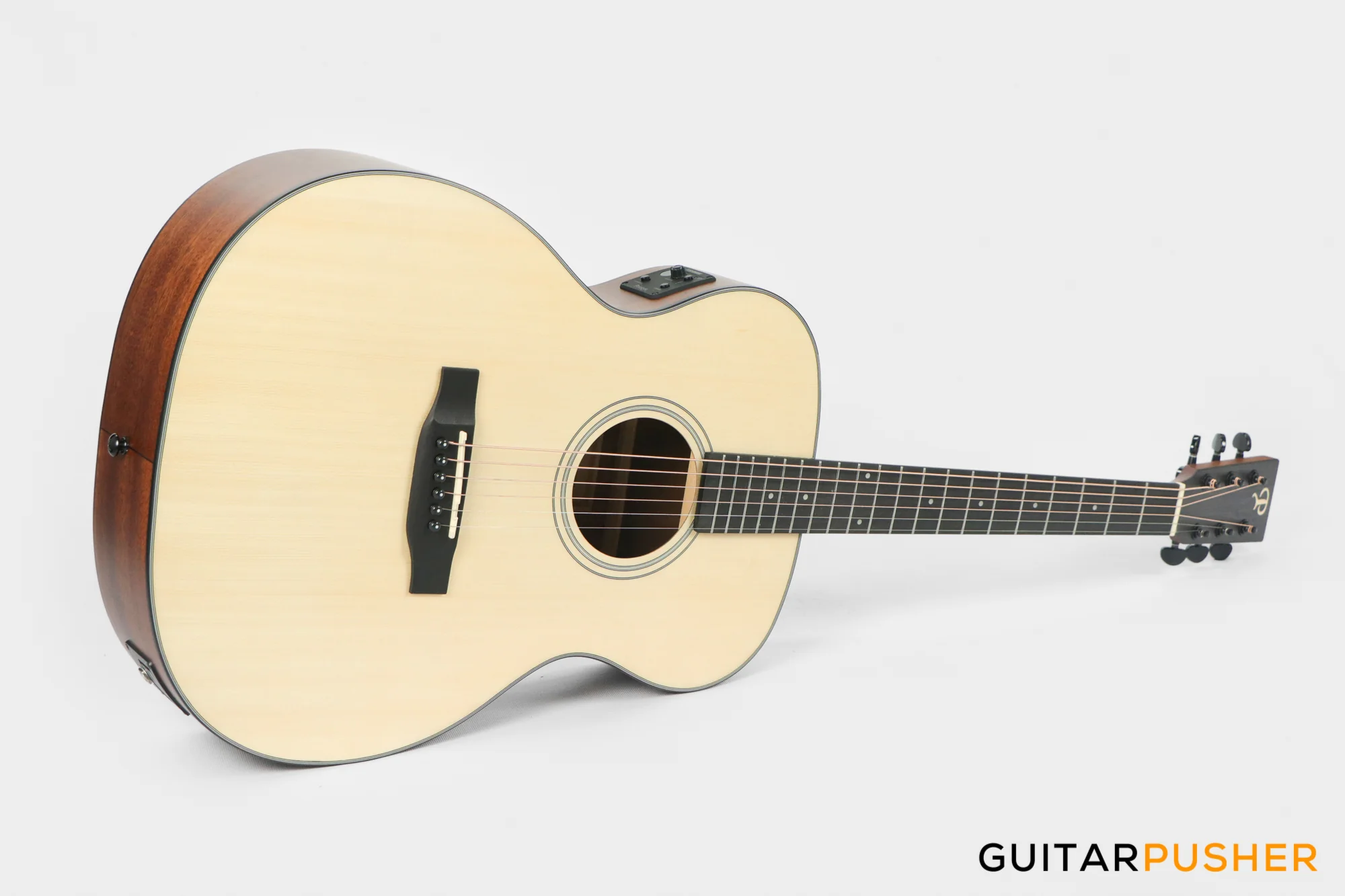 Phoebus PG-20e v3 OM (3rd Gen.) Acoustic-Electric Guitar (Non-Cutaway) w/ Gig Bag - Image 12