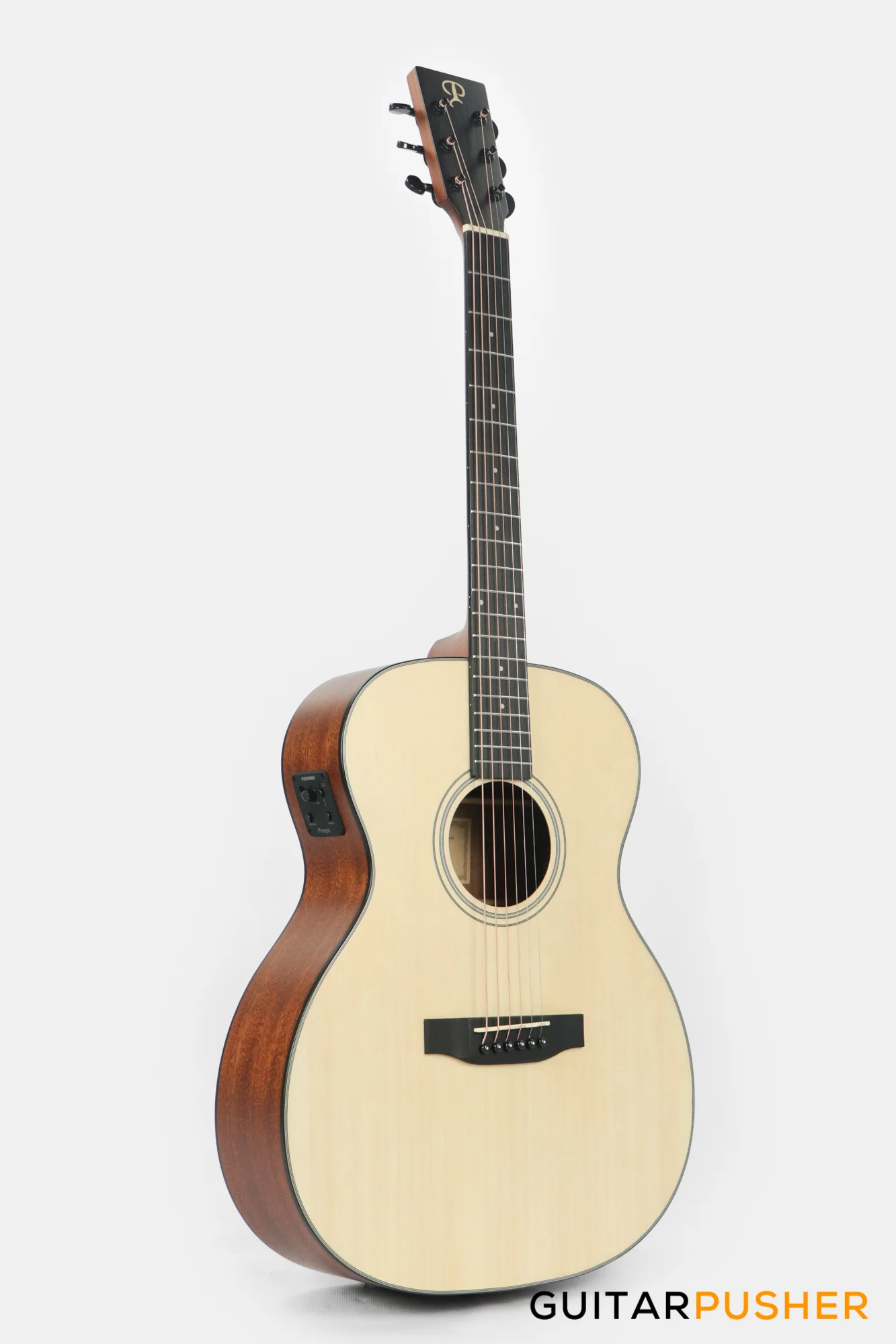 Phoebus PG-20e v3 OM (3rd Gen.) Acoustic-Electric Guitar (Non-Cutaway) w/ Gig Bag - Image 4
