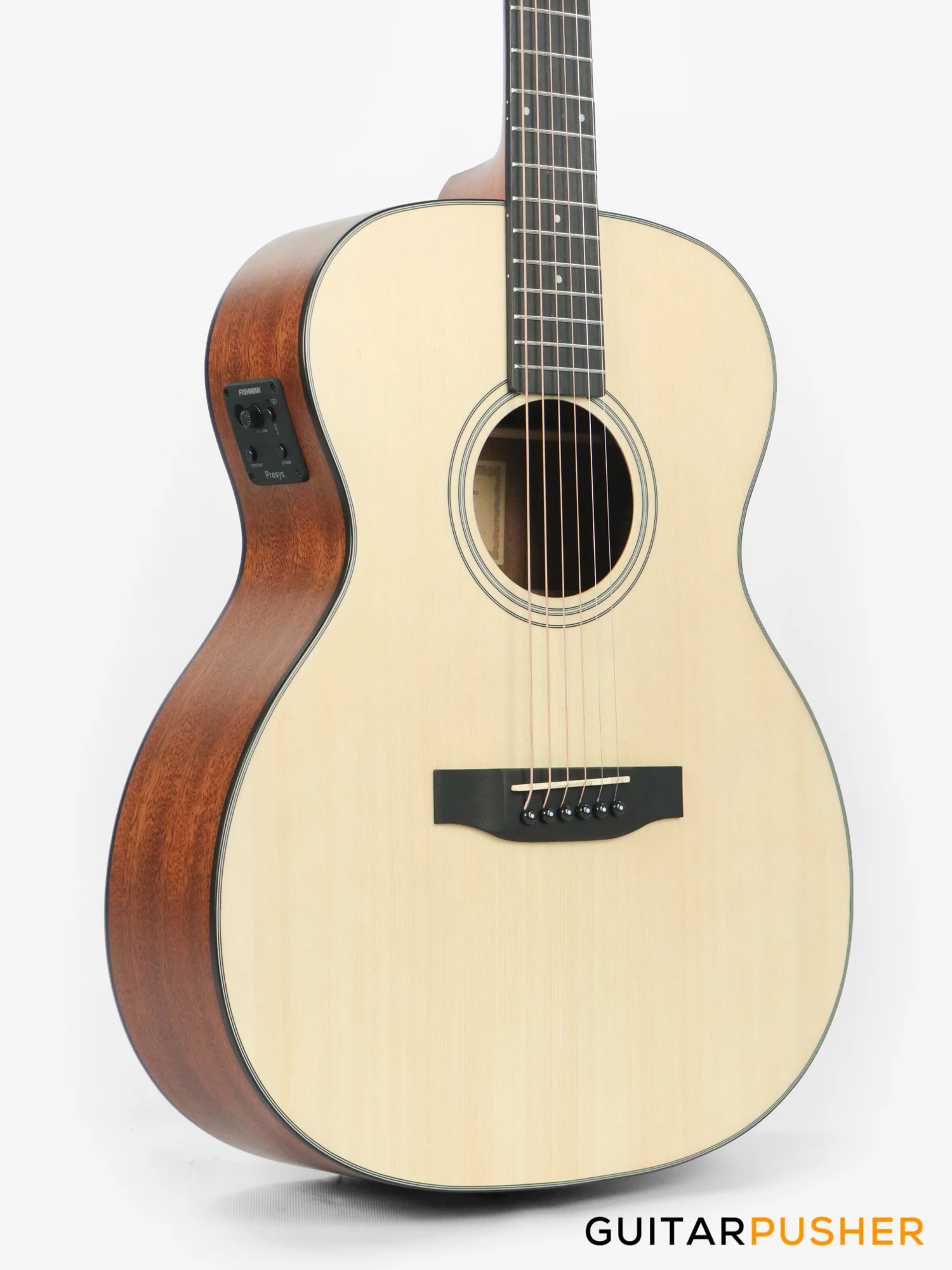 Phoebus PG-20e v3 OM (3rd Gen.) Acoustic-Electric Guitar (Non-Cutaway) w/ Gig Bag - Image 5