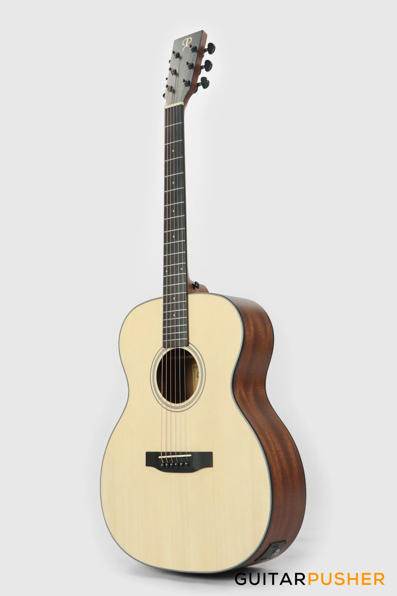 Phoebus PG-20e v3 OM (3rd Gen.) Acoustic-Electric Guitar (Non-Cutaway) w/ Gig Bag - Image 7