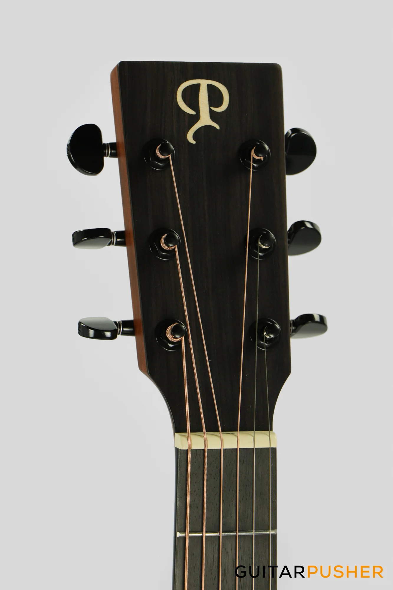 Phoebus PG-20NE V3 OM All-Mahogany Acoustic-Electric Guitar (Non-Cutaway) w/ Gig Bag - Image 9