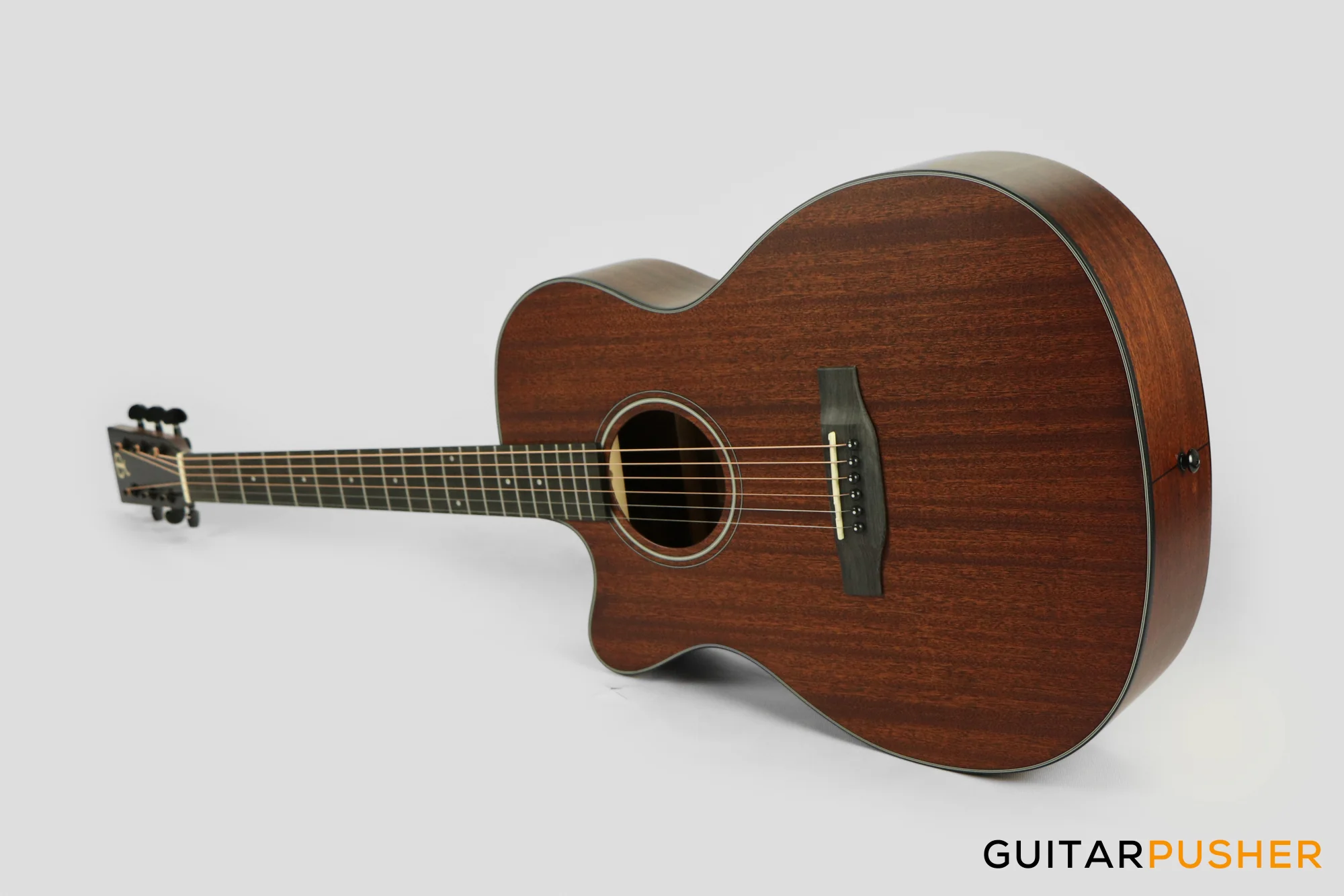 Phoebus PG-20Nc V3 OM All-Mahogany Acoustic Guitar w/ Gig Bag - LEFT HAND - Image 11