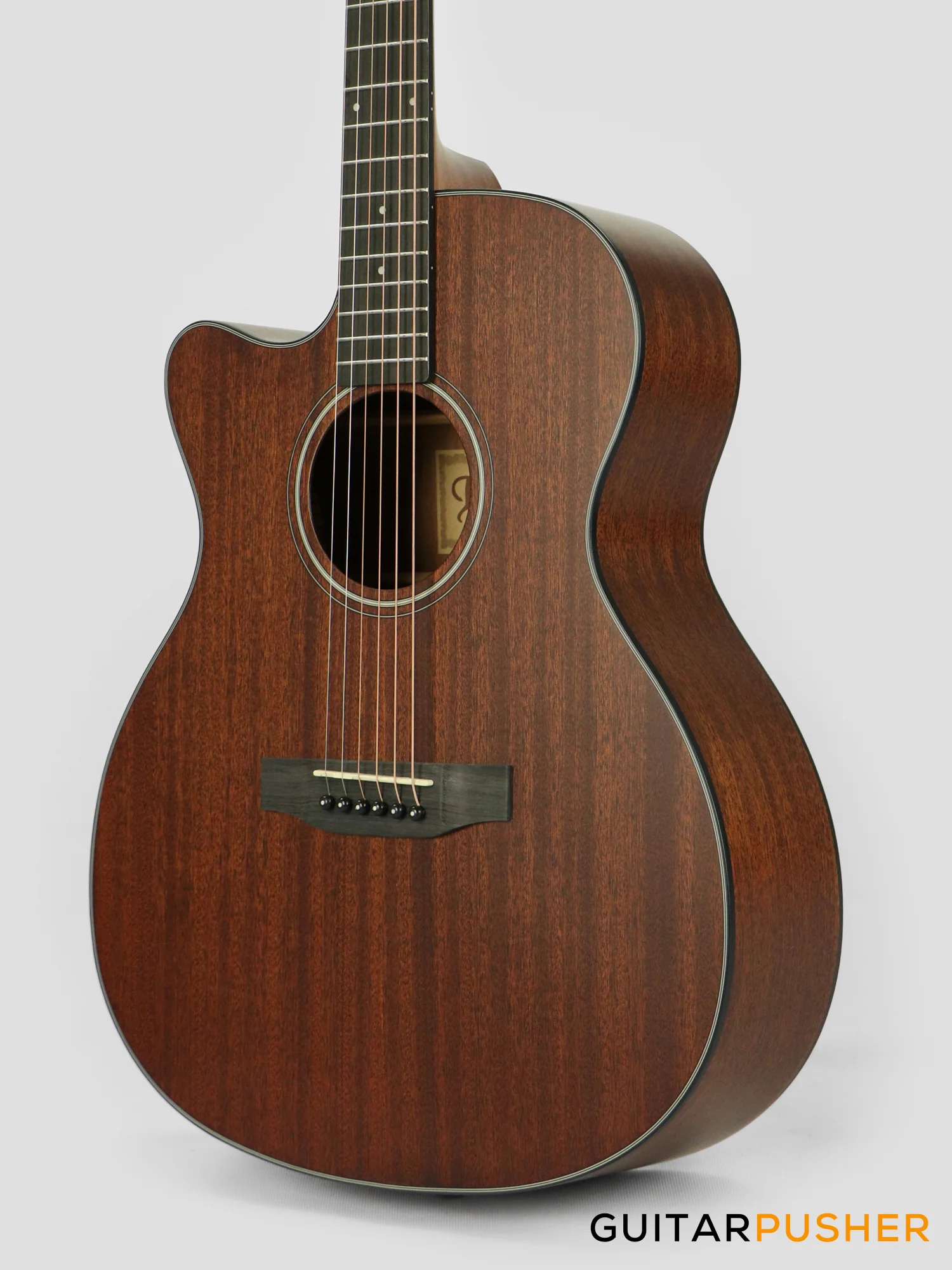 Phoebus PG-20Nc V3 OM All-Mahogany Acoustic Guitar w/ Gig Bag - LEFT HAND - Image 8