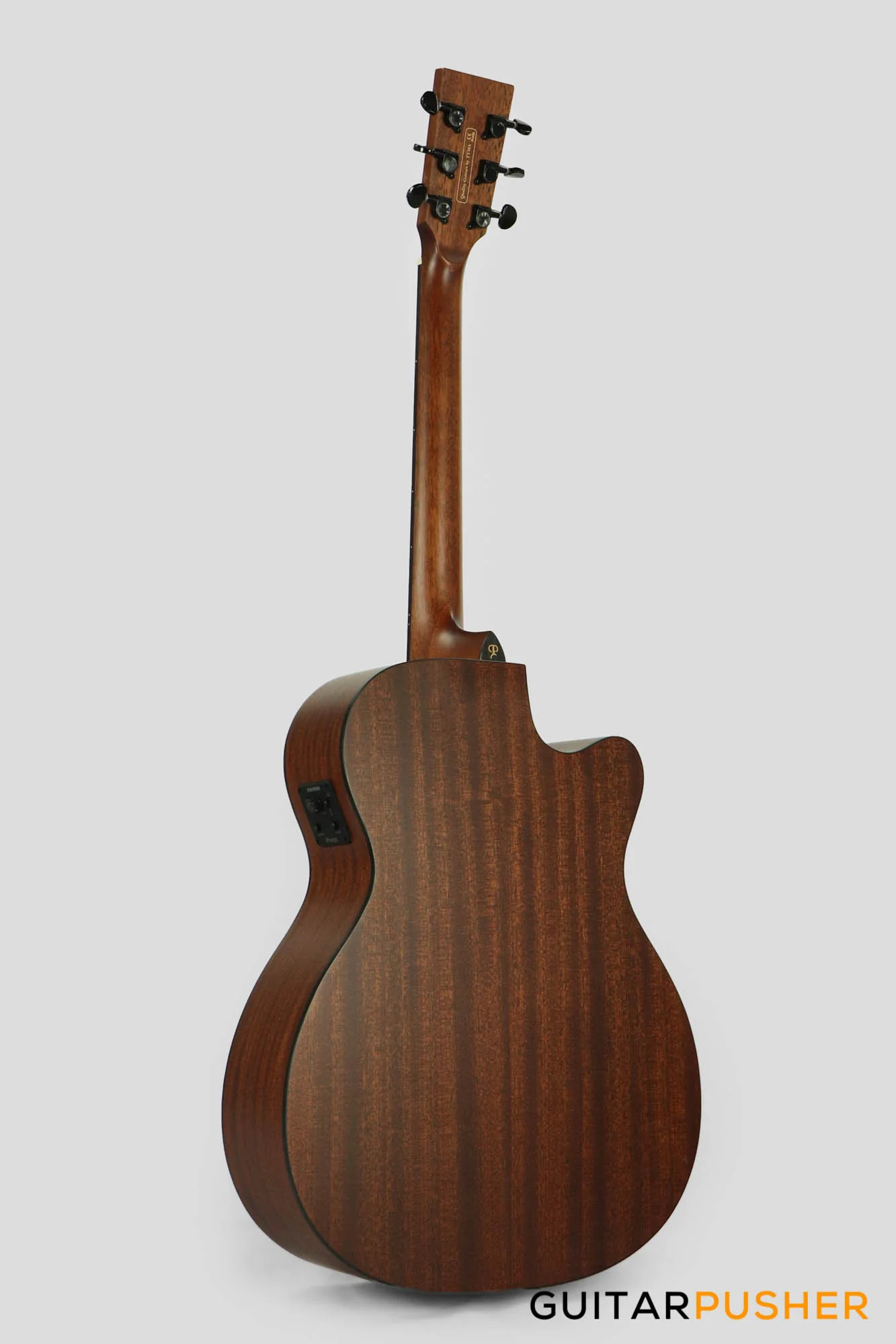 Phoebus PG-20Nce V3 OM All-Mahogany Acoustic-Electric Guitar w/ Gig Bag - LEFT HAND - Image 6