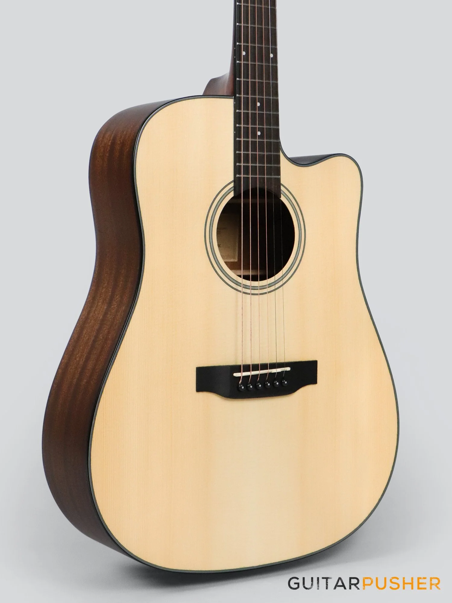Phoebus PG-30c v3 Dreadnought (3rd Gen.) Acoustic Guitar w/ Gig Bag - Image 6
