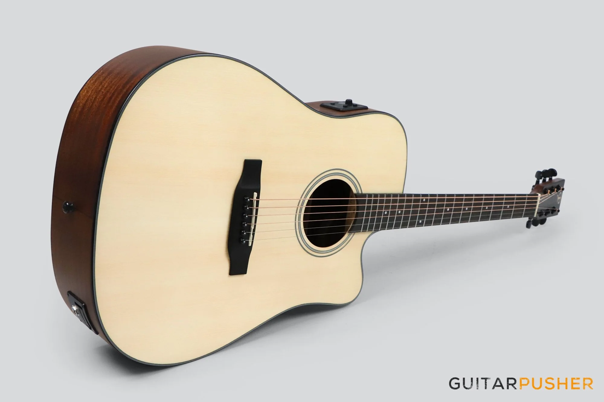 Phoebus PG-30ce V3 Dreadnought (3rd Gen.) Acoustic-Electric Guitar w/ Gig Bag - Image 4