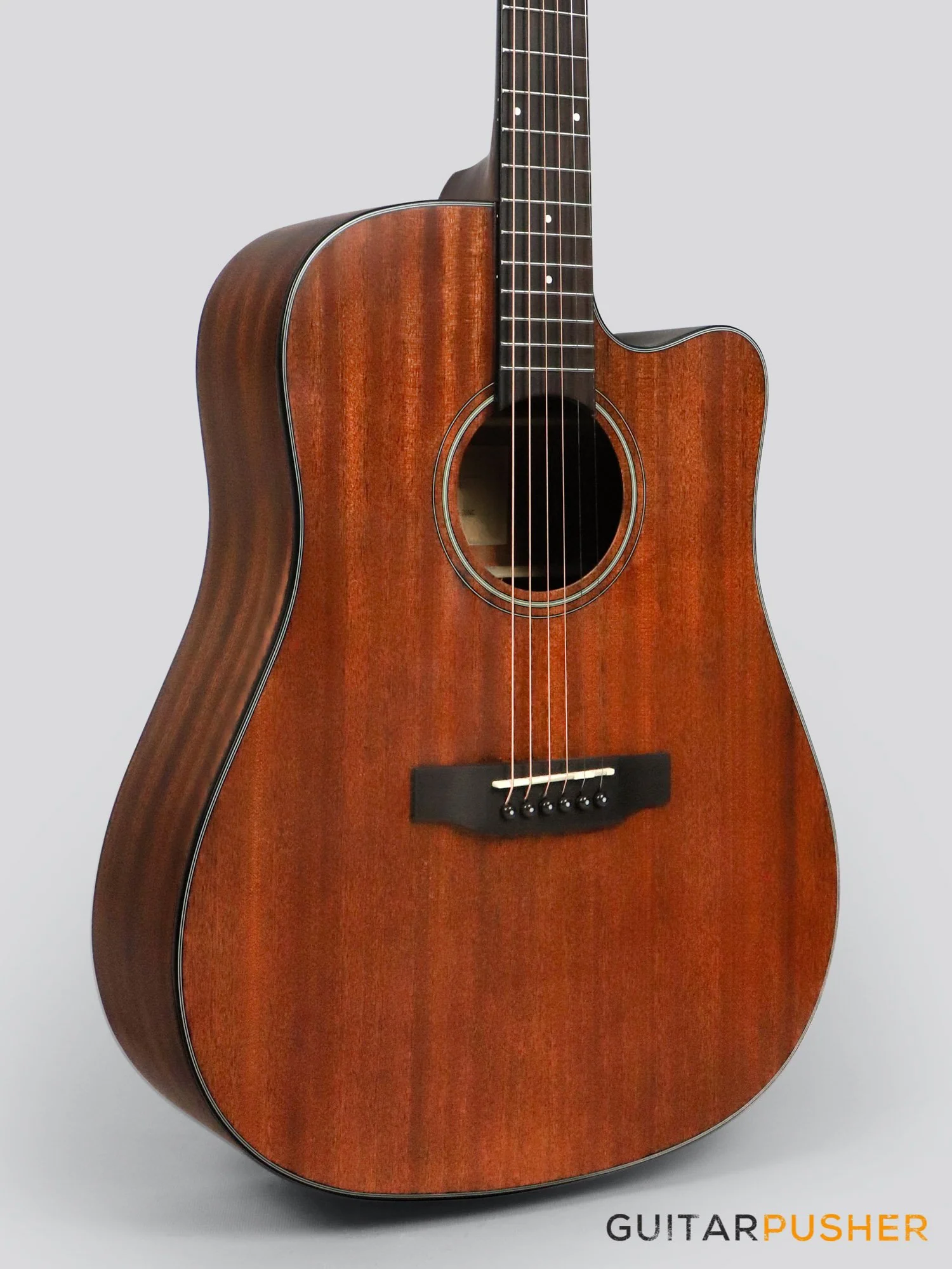 Phoebus PG-30NC v3 All-Mahogany Dreadnought (3rd Gen.) Acoustic Guitar w/ Gig Bag - Image 3