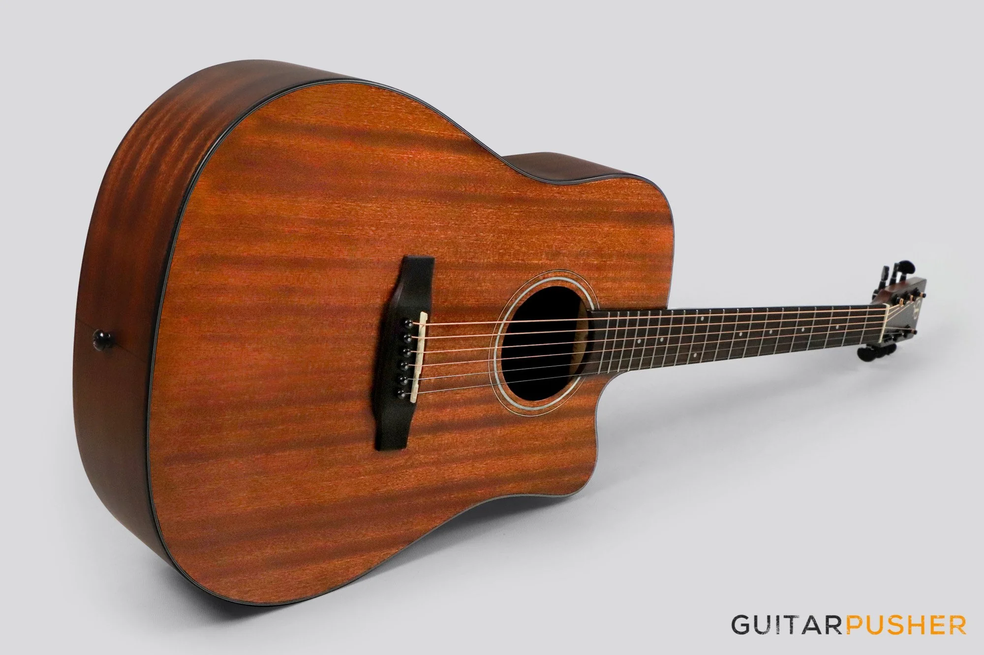 Phoebus PG-30NC v3 All-Mahogany Dreadnought (3rd Gen.) Acoustic Guitar w/ Gig Bag - Image 7