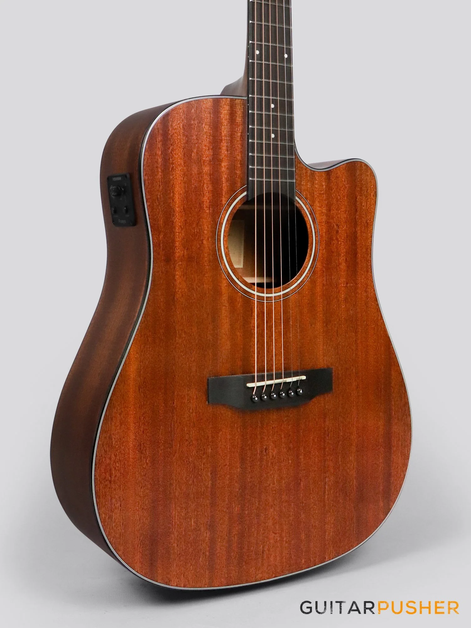 Phoebus PG-30NCE v3 All-Mahogany Dreadnought (3rd Gen.) Acoustic-Electric Guitar w/ Gig Bag - Image 12
