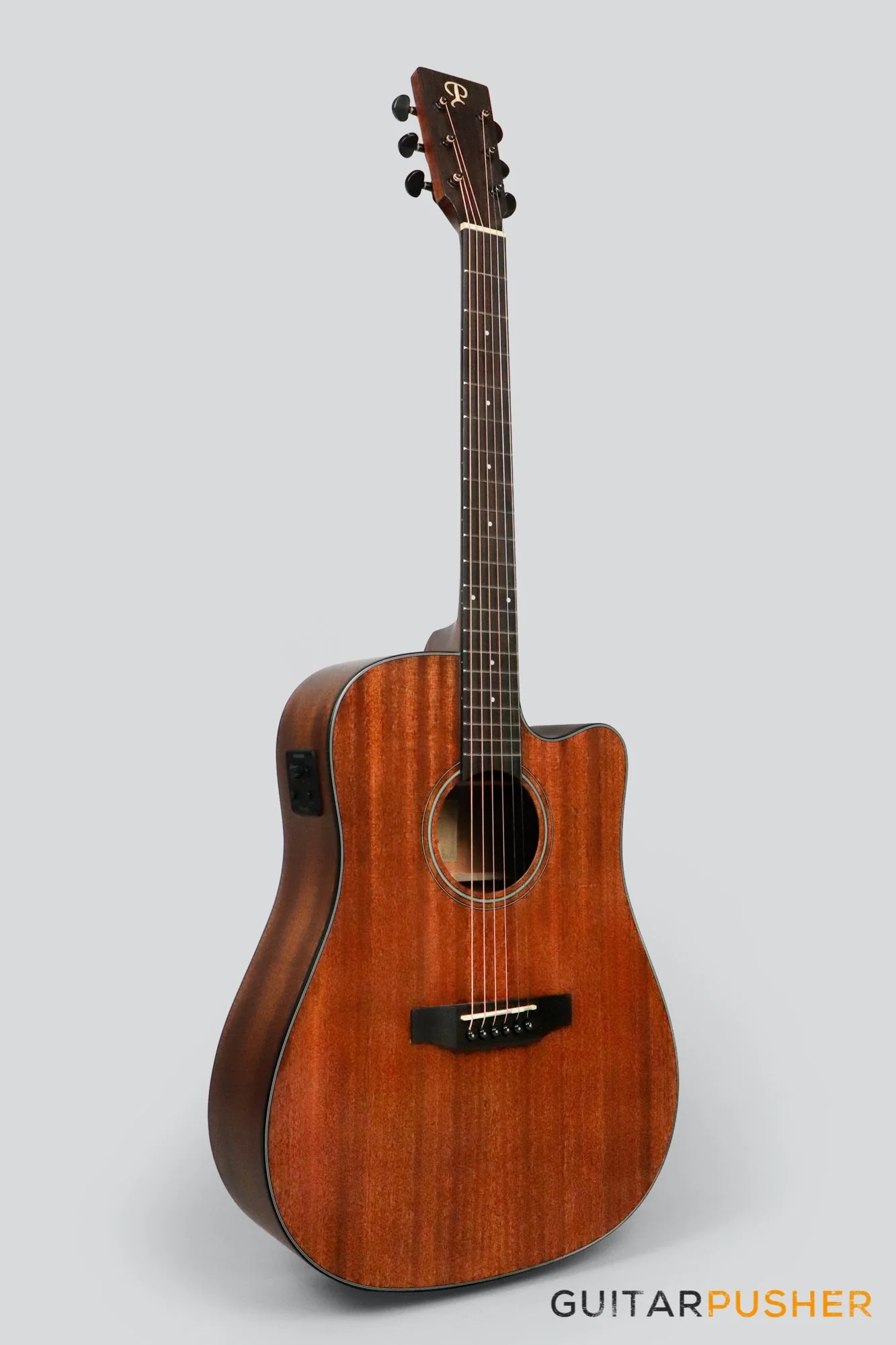 Phoebus PG-30NCE v3 All-Mahogany Dreadnought (3rd Gen.) Acoustic-Electric Guitar w/ Gig Bag - Image 8