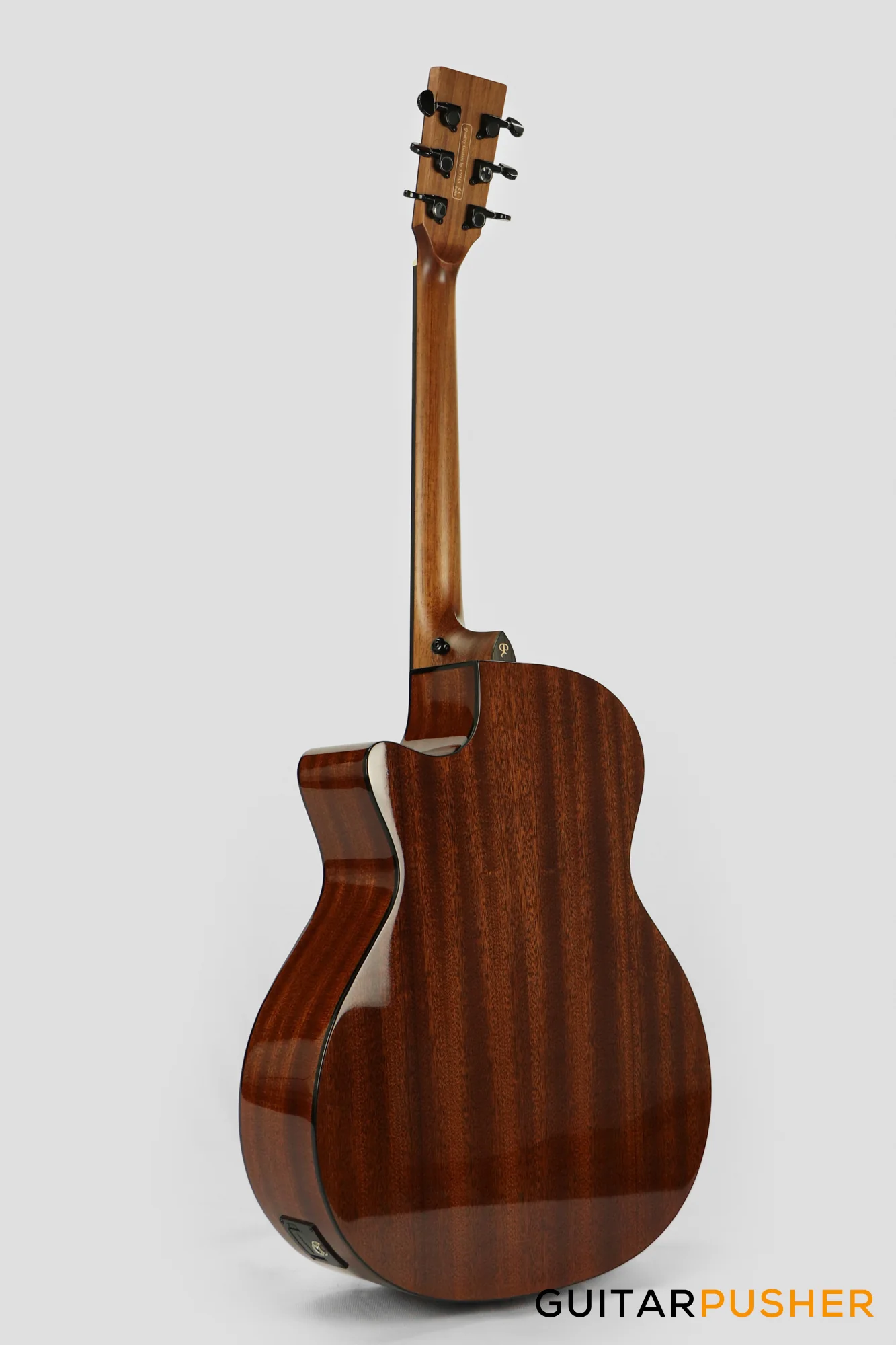 Phoebus PG-40ce v3 Solid Top OM (3rd Gen.) Acoustic-Electric Guitar - White w/ Gig Bag - Image 10