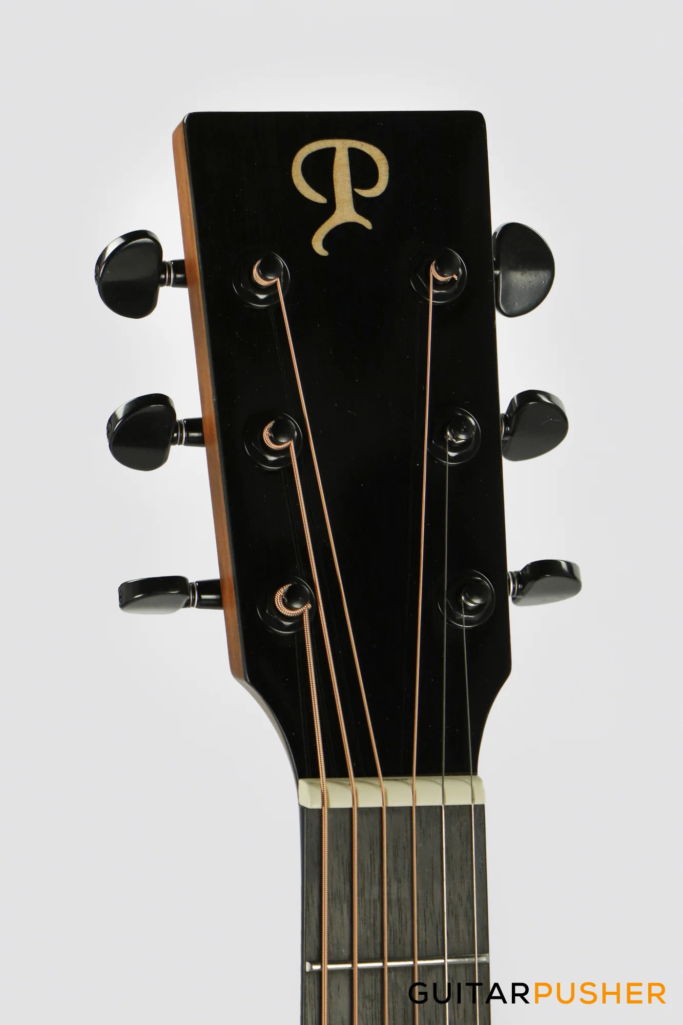 Phoebus PG-40ce v3 Solid Top OM (3rd Gen.) Acoustic-Electric Guitar - White w/ Gig Bag - Image 8