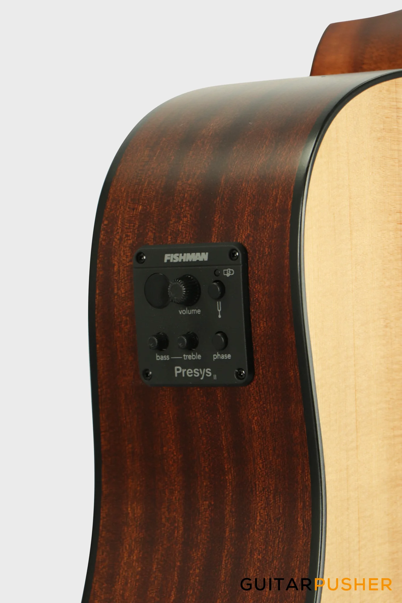 Phoebus PG-50ce v3 Solid Top Dreadnought (3rd Gen.) Acoustic-Electric Guitar w/ Gig Bag - Image 6