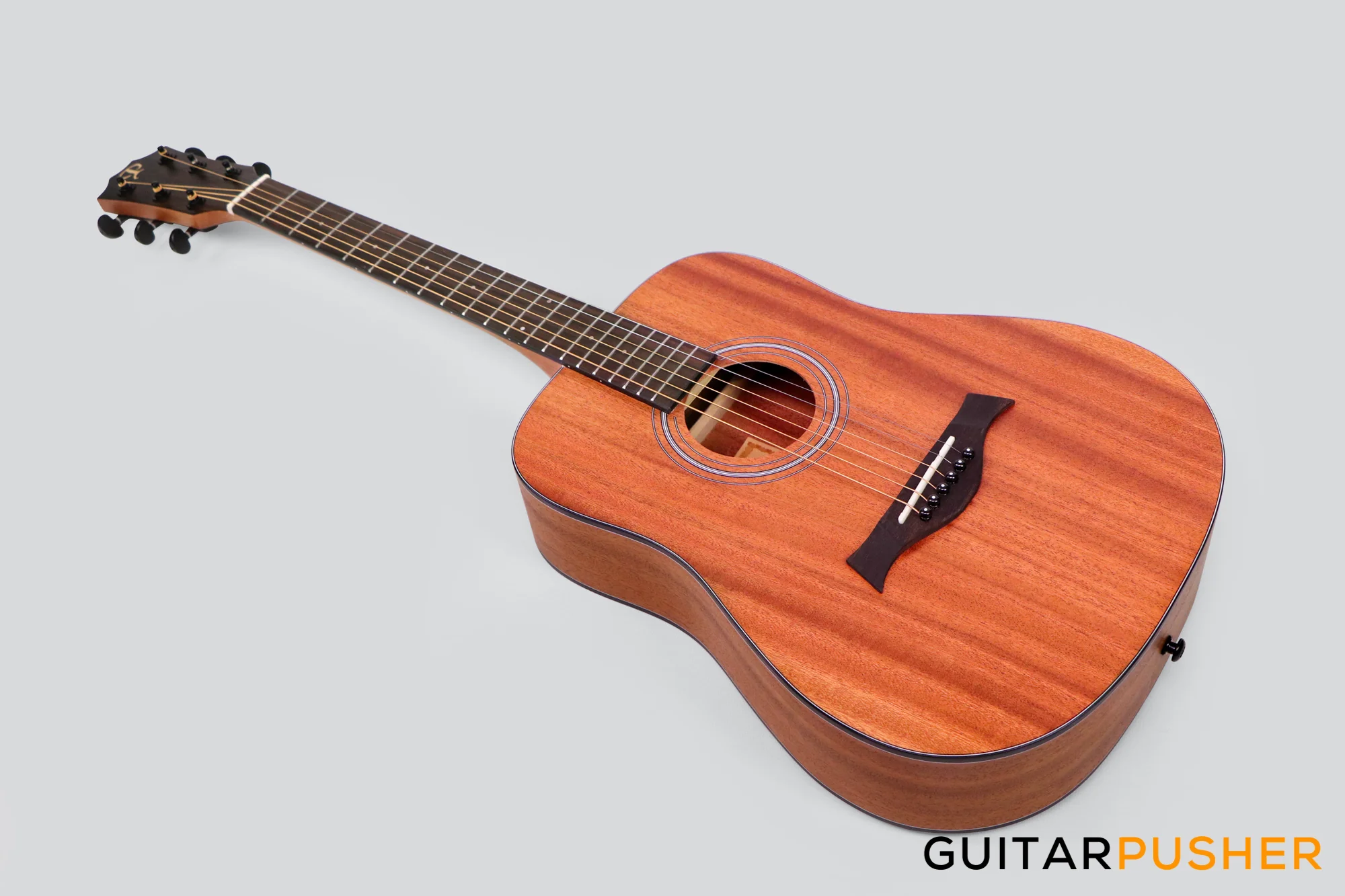 Phoebus Progeny Baby-10N Mini Dreadnought 3/4 All-Mahogany Acoustic Guitar w/ Gig Bag - Image 9