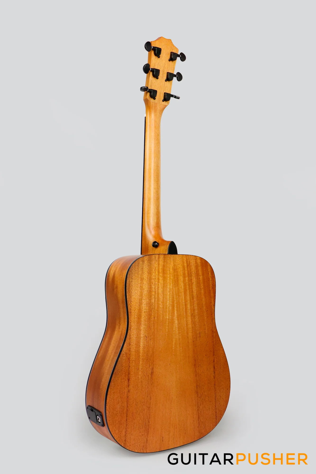 Phoebus Progeny Baby-10NE Mini Dreadnought 3/4 All-Mahogany Acoustic-Electric Guitar w/ Gig Bag - Image 5