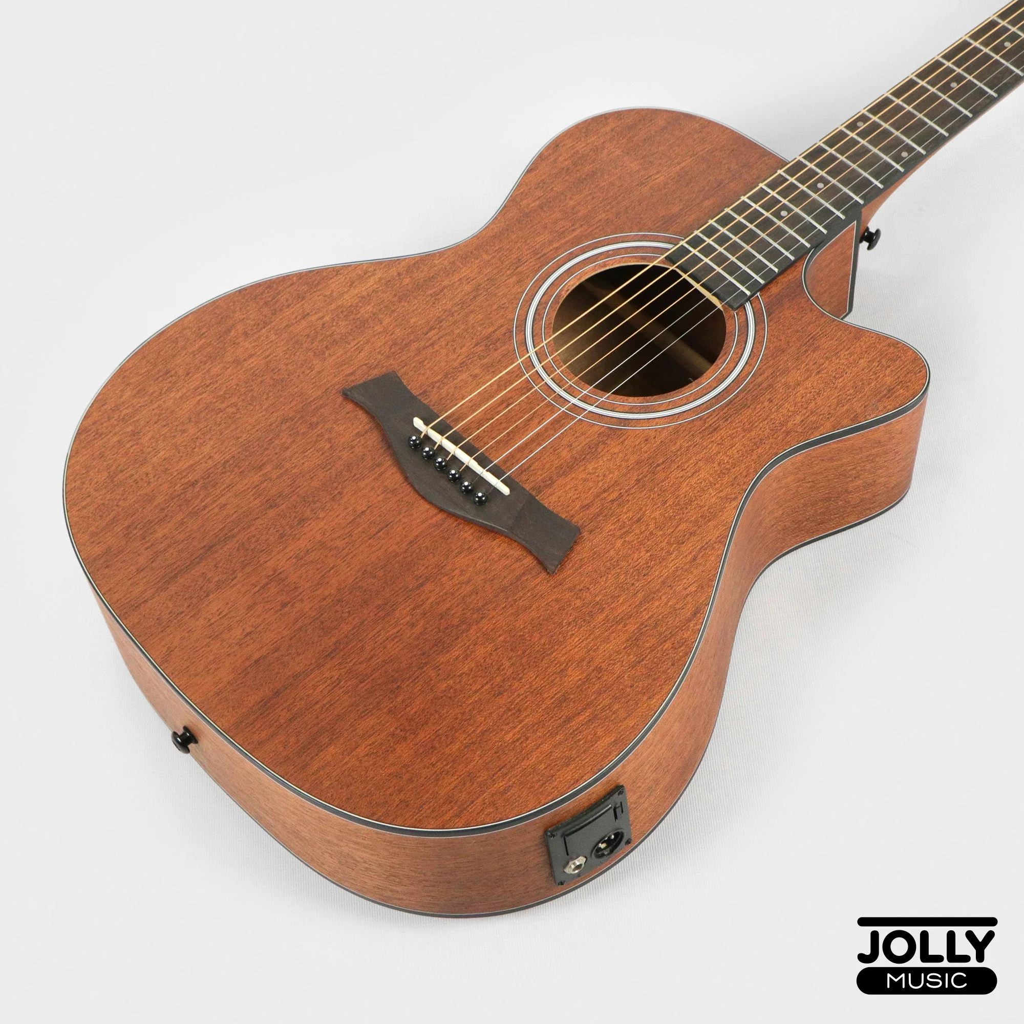 Phoebus Progeny PG-10Nce OM All Mahogany Acoustic-Electric Guitar w/ Gig Bag - Image 10
