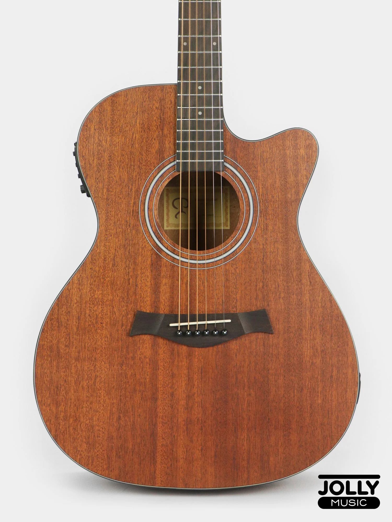 Phoebus Progeny PG-10Nce OM All Mahogany Acoustic-Electric Guitar w/ Gig Bag - Image 2