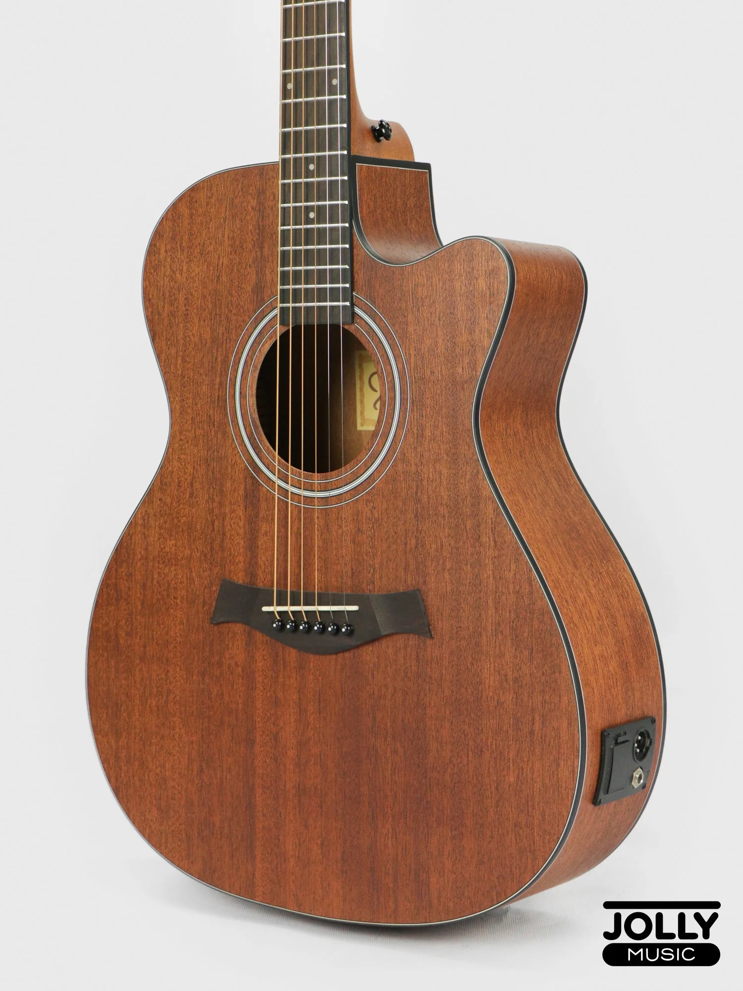 Phoebus Progeny PG-10Nce OM All Mahogany Acoustic-Electric Guitar w/ Gig Bag - Image 8