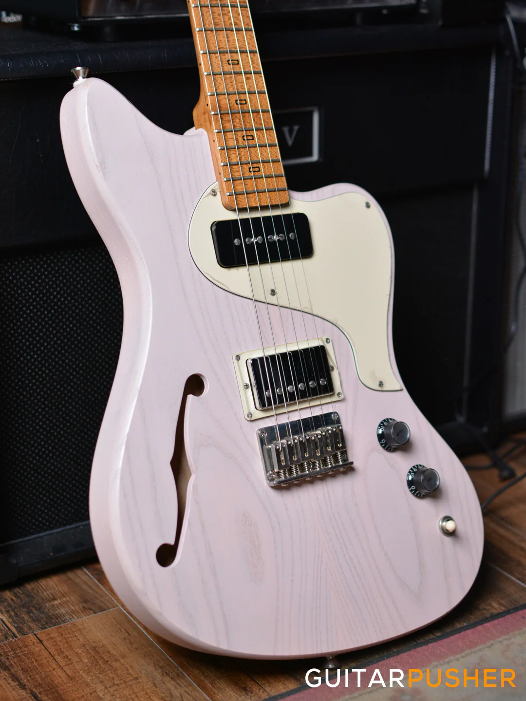 PJD Guitars St. John Standard Electric Guitar - Candy Floss Pink - Image 11