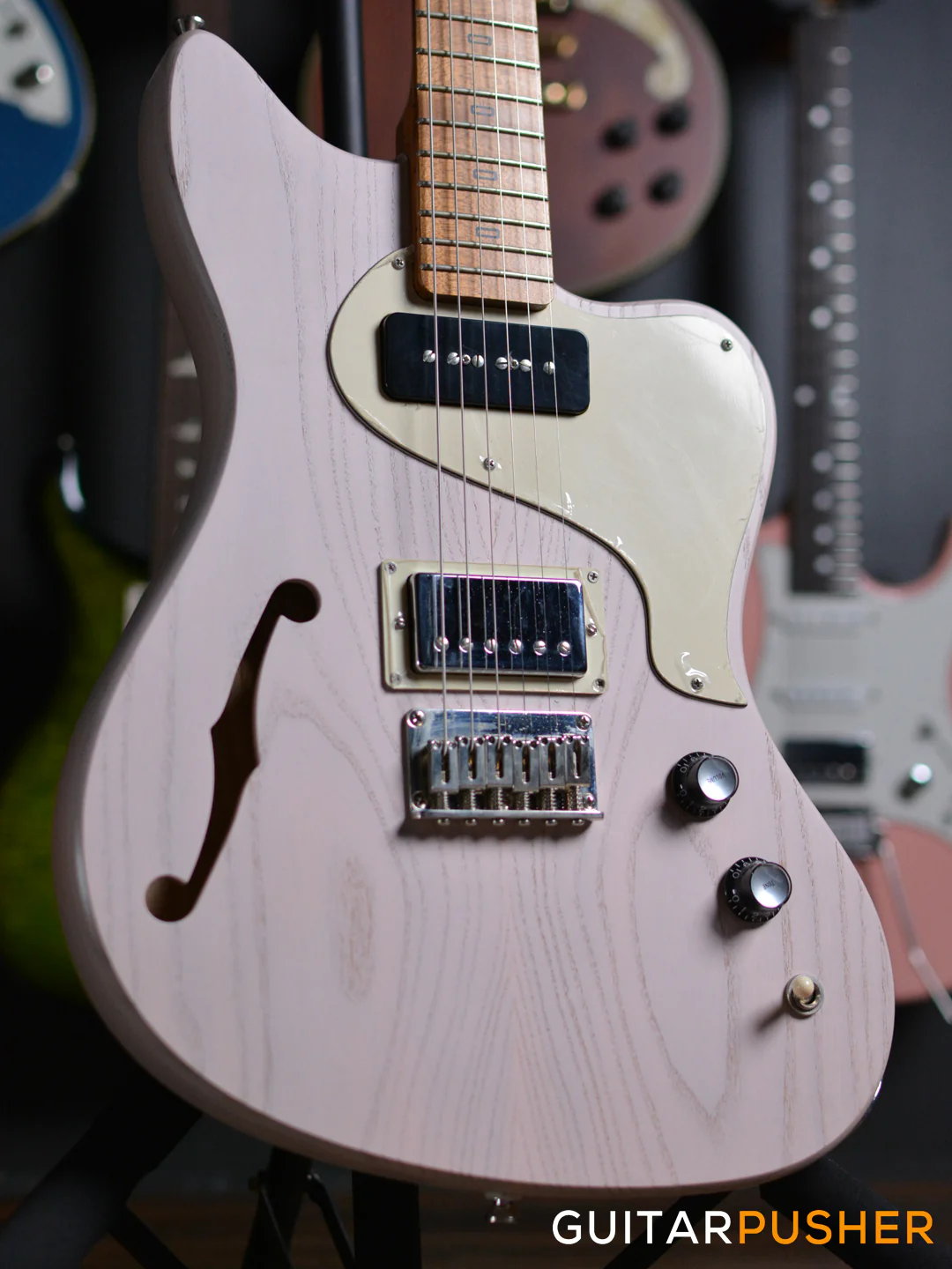PJD Guitars St. John Standard Electric Guitar - Candy Floss Pink - Image 4