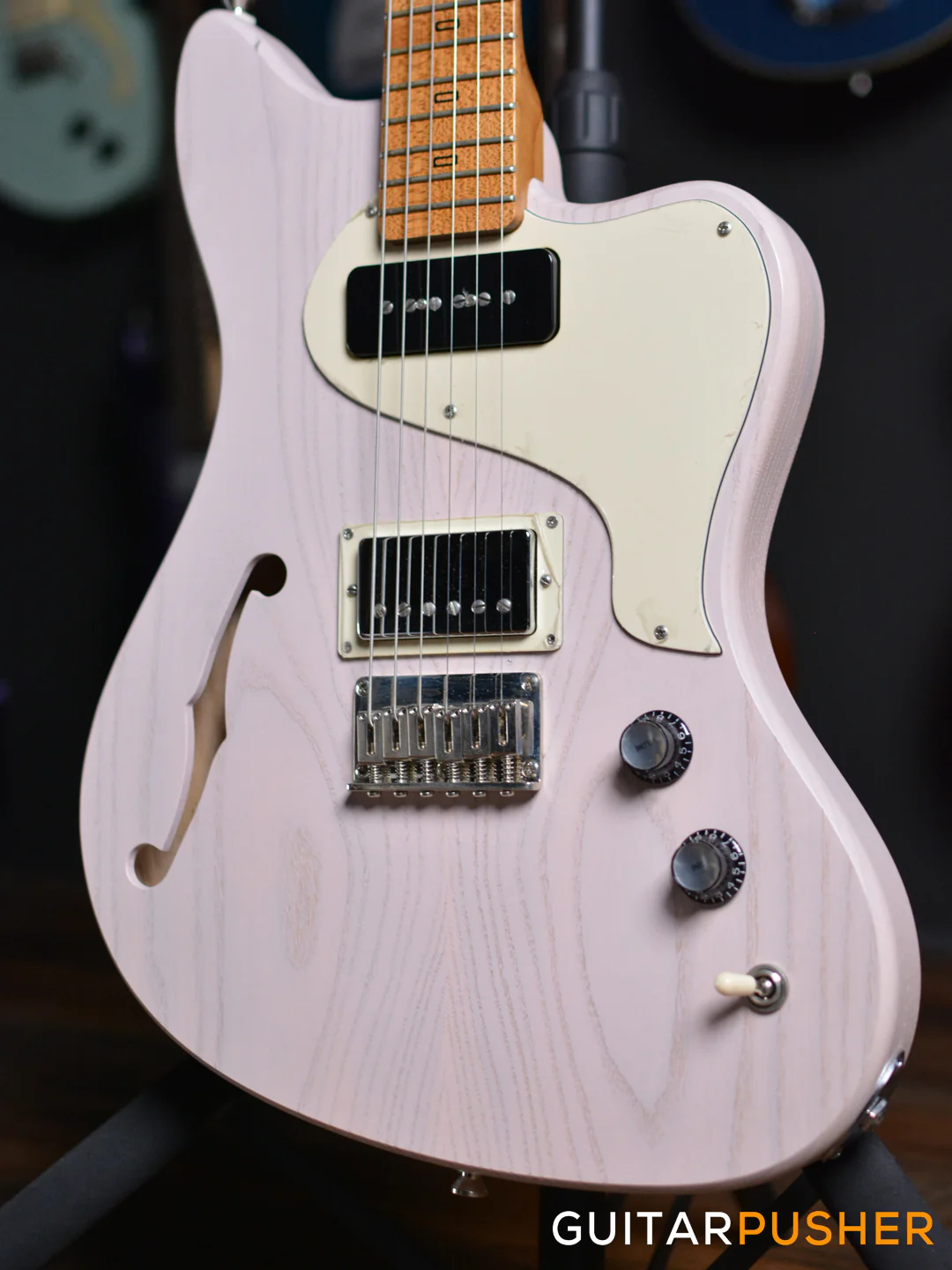 PJD Guitars St. John Standard Electric Guitar - Candy Floss Pink - Image 5