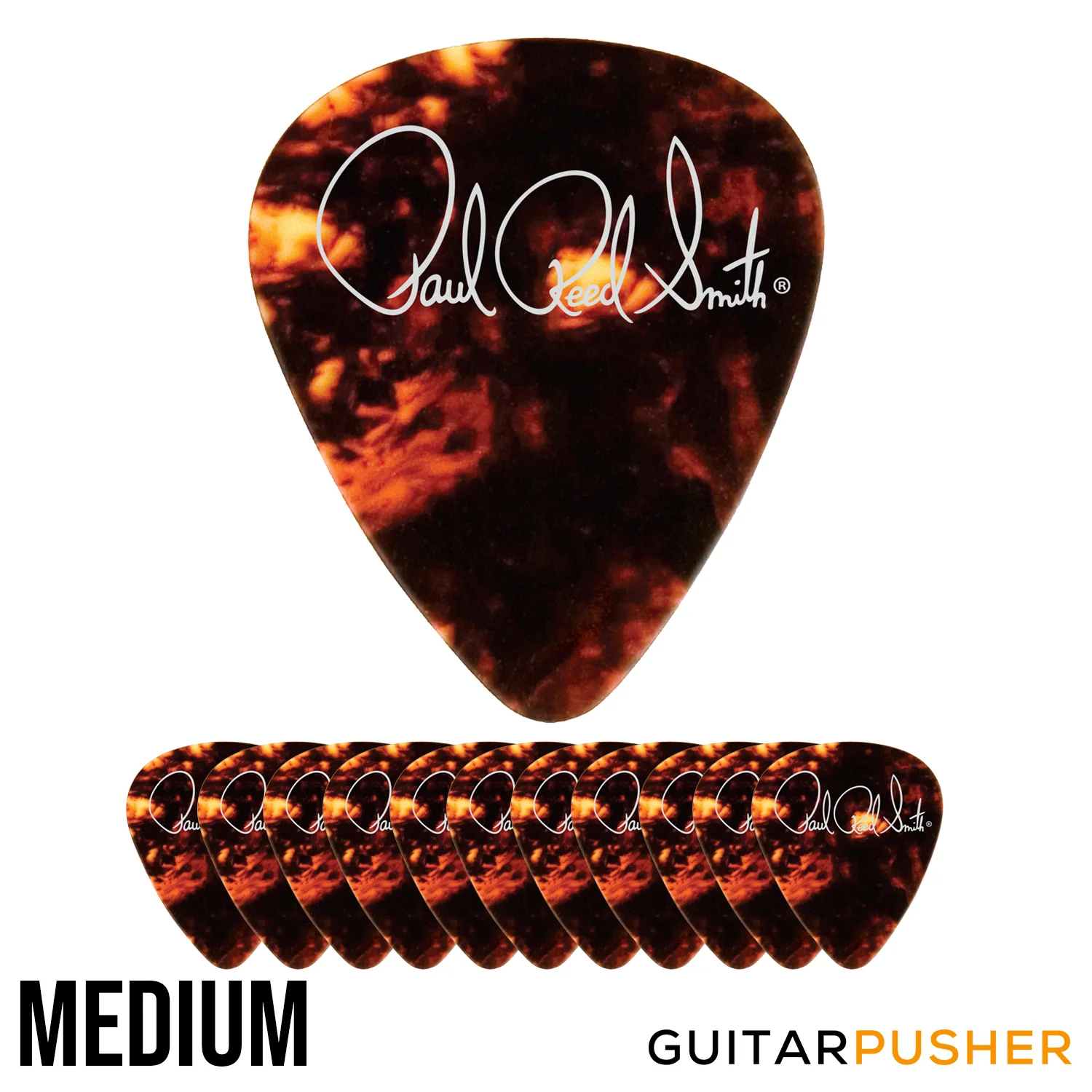 PRS Classic Tortoise Shell Celluloid Picks (12 pcs.) - Image 2