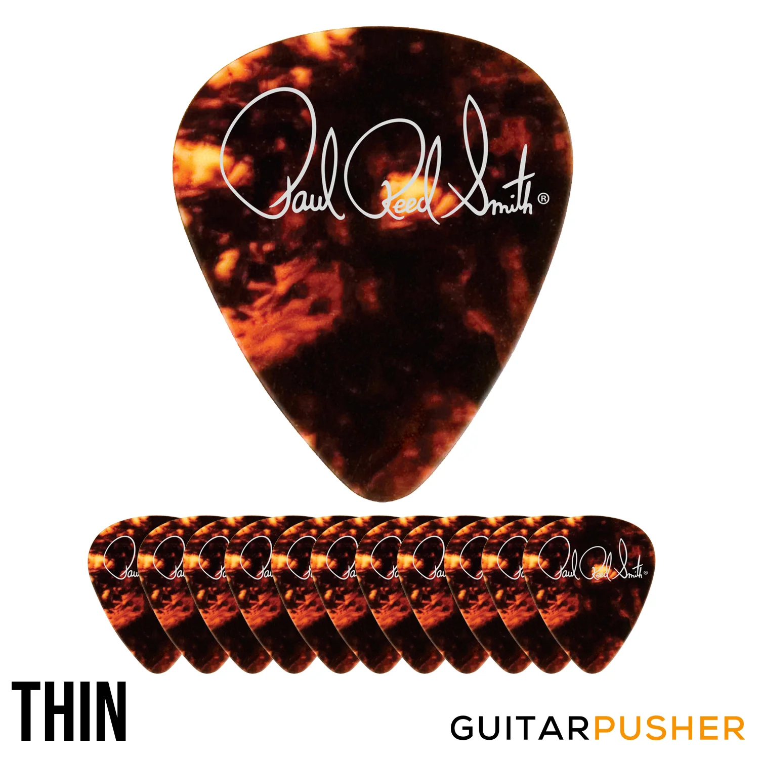 PRS Classic Tortoise Shell Celluloid Picks (12 pcs.) - Image 3