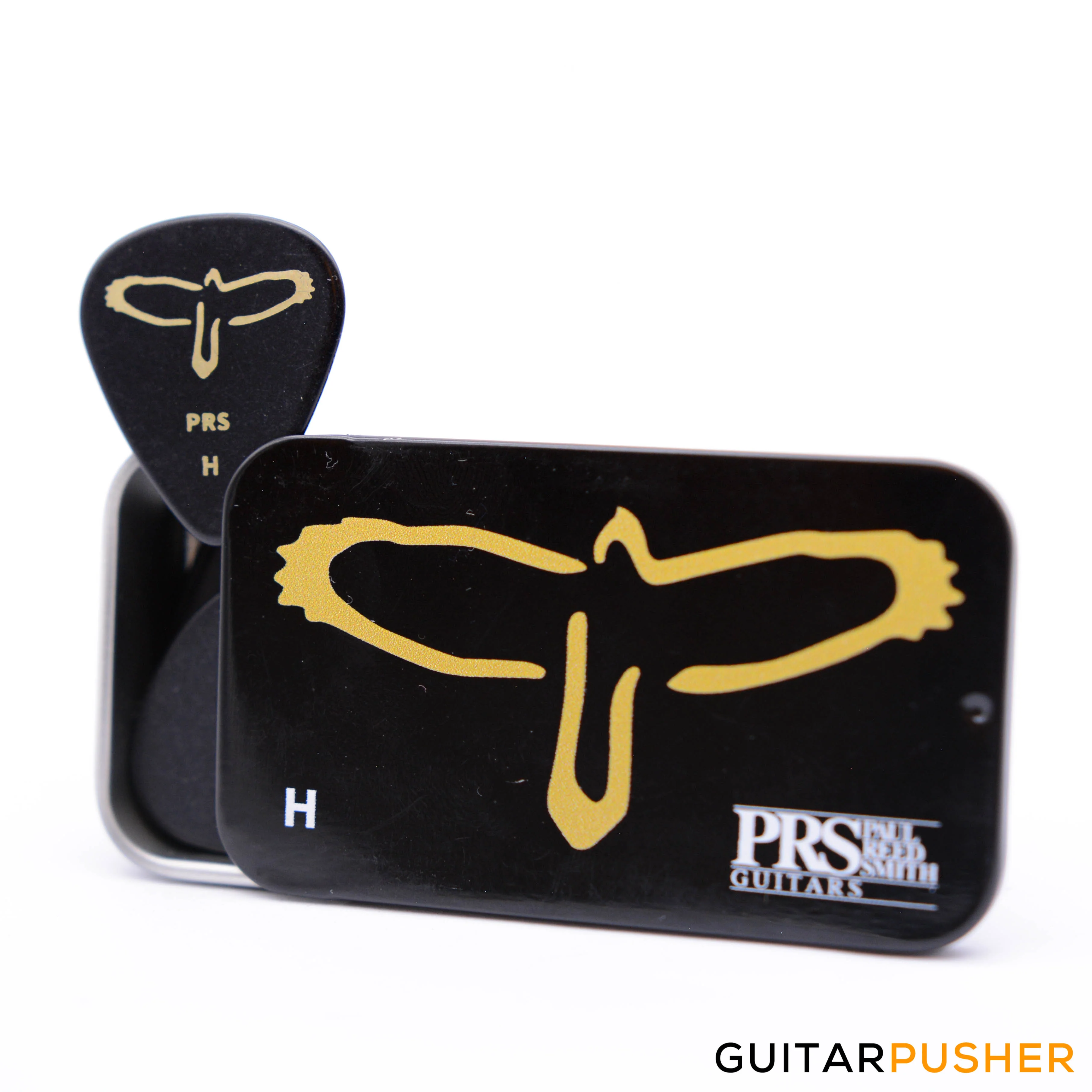PRS Gold Birds Assorted Picks (12 pcs.) w/ Tin Case - Image 2
