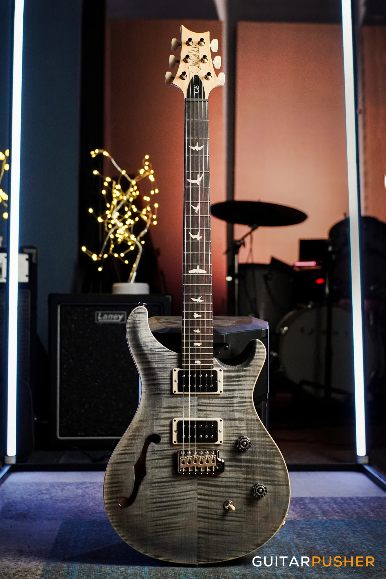 PRS Guitars Bolt-On CE 24 Semi-Hollow Electric Guitar Faded Gray Black - Image 2