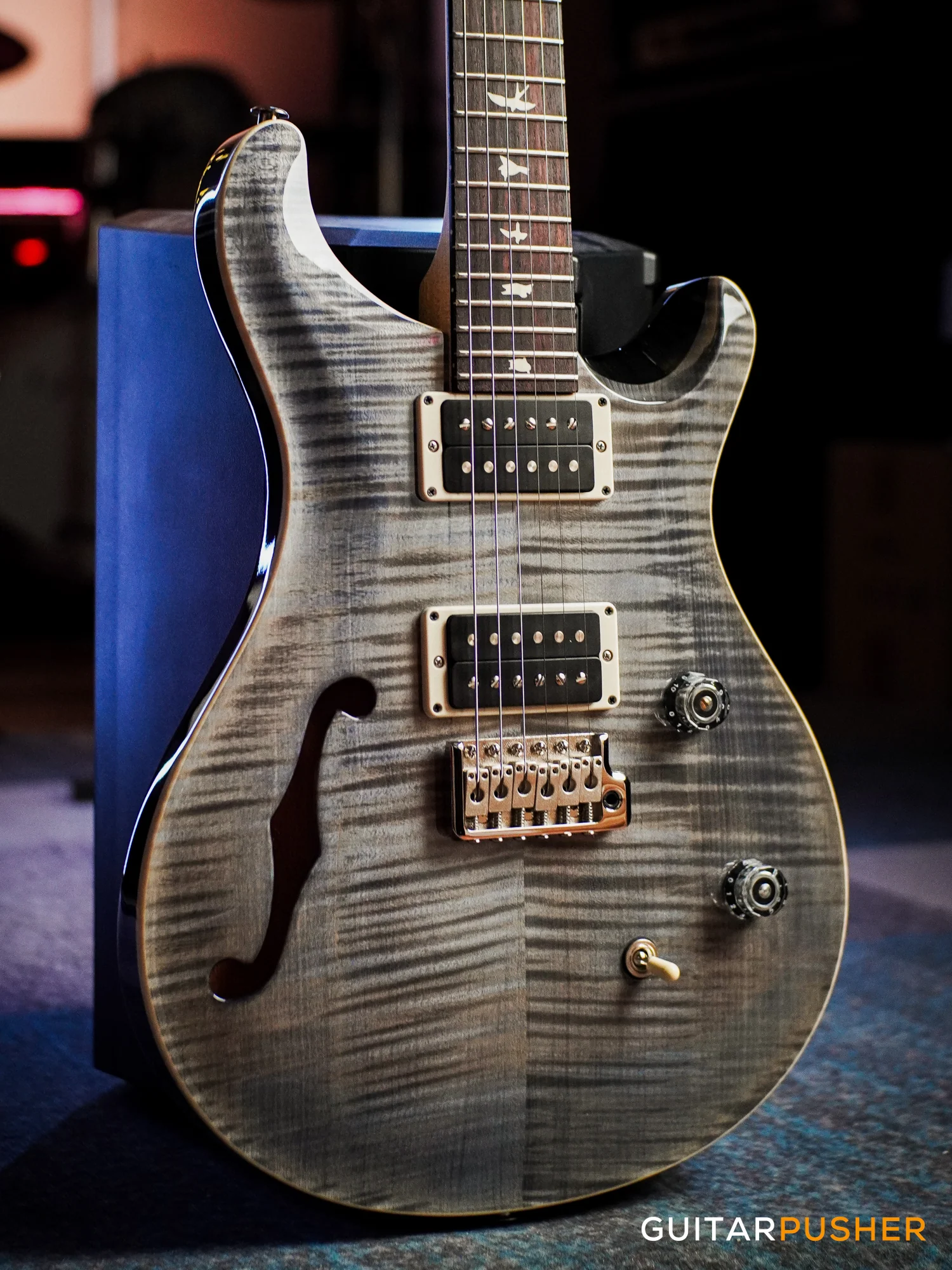 PRS Guitars Bolt-On CE 24 Semi-Hollow Electric Guitar Faded Gray Black - Image 4