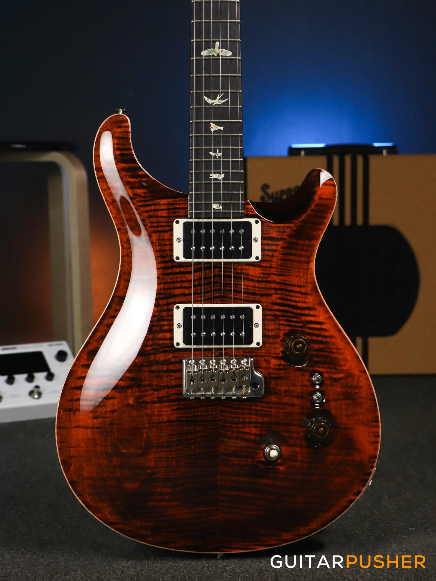 PRS Guitars Custom 24-08 Electric Guitar (Orange Tiger)