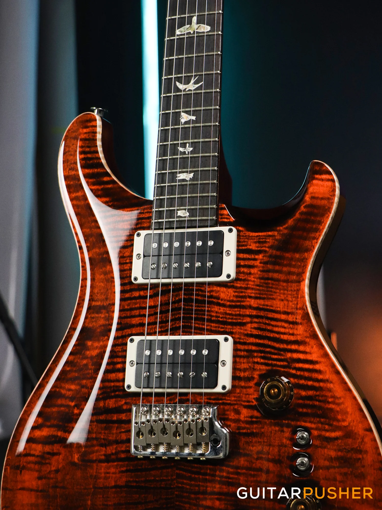 PRS Guitars Custom 24-08 Electric Guitar (Orange Tiger) - Image 6