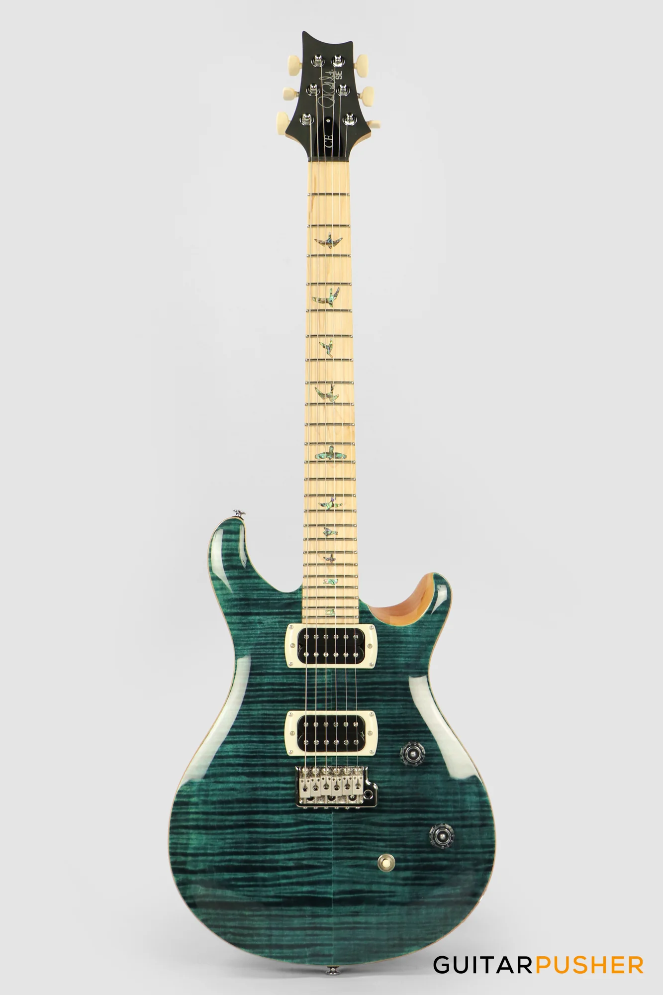PRS Guitars SE Bolt-On CE 24 Electric Guitar (Slate Blue/Natural Back) - Image 2