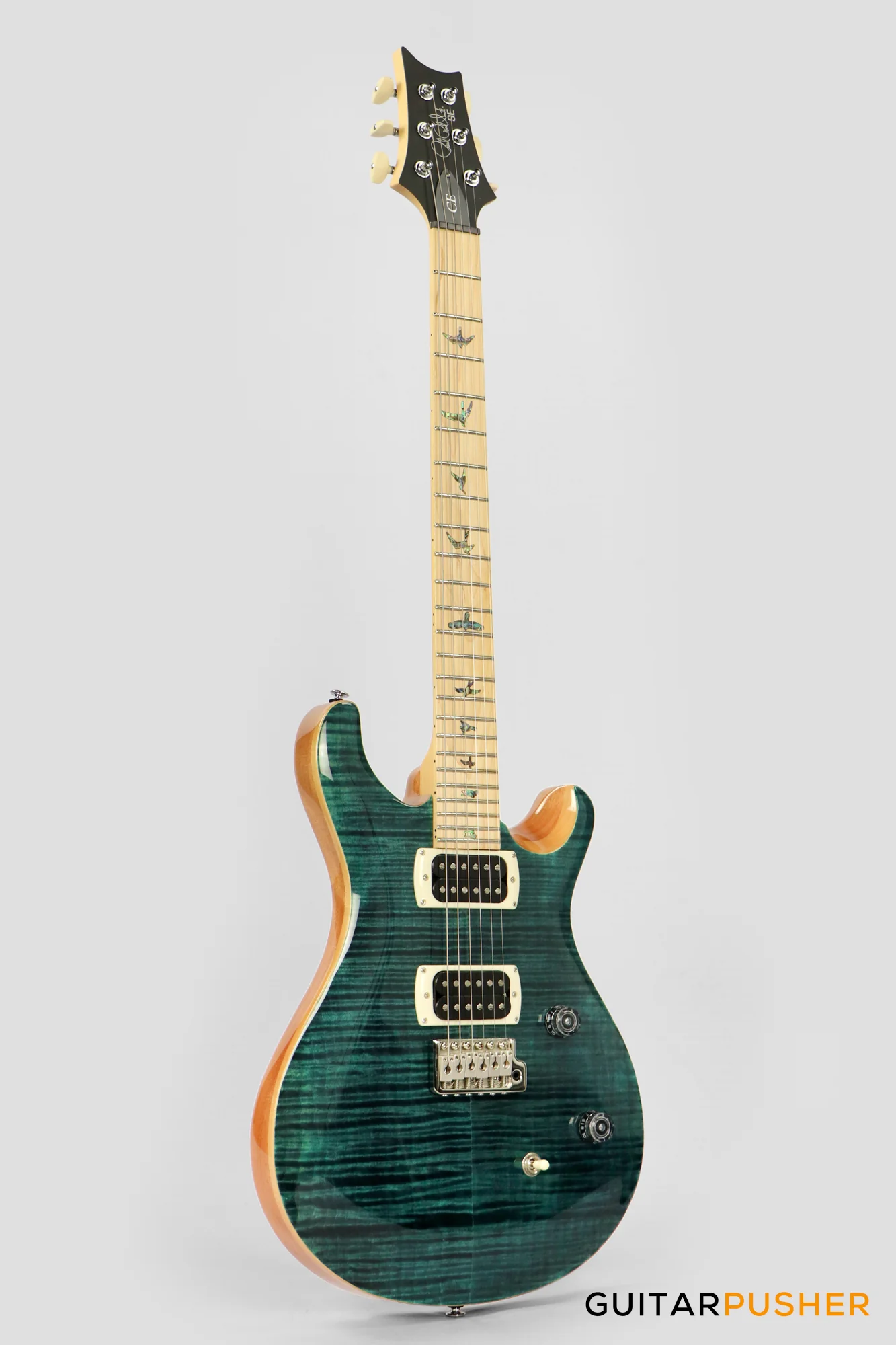 PRS Guitars SE Bolt-On CE 24 Electric Guitar (Slate Blue/Natural Back) - Image 4