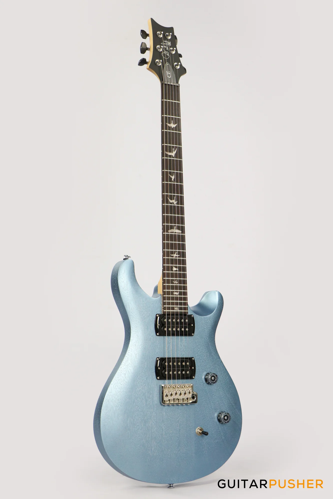 PRS Guitars SE Bolt-On CE 24 Standard Satin Electric Guitar (Ice Blue Metallic) - Image 4