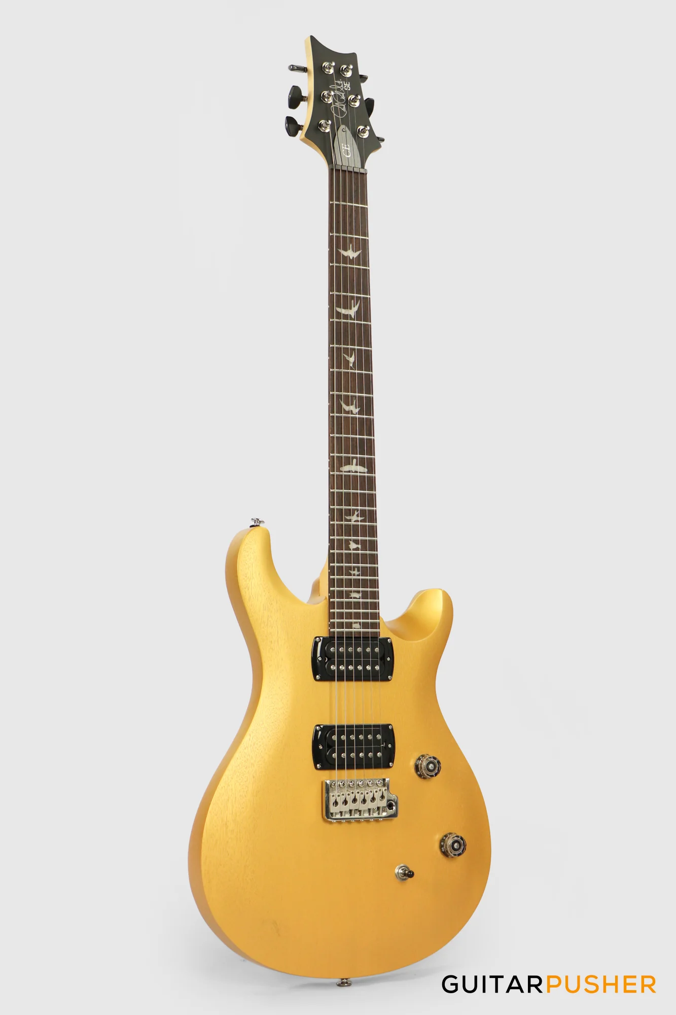 PRS Guitars SE Bolt-On CE 24 Standard Satin Electric Guitar (Metallic Gold) - Image 4