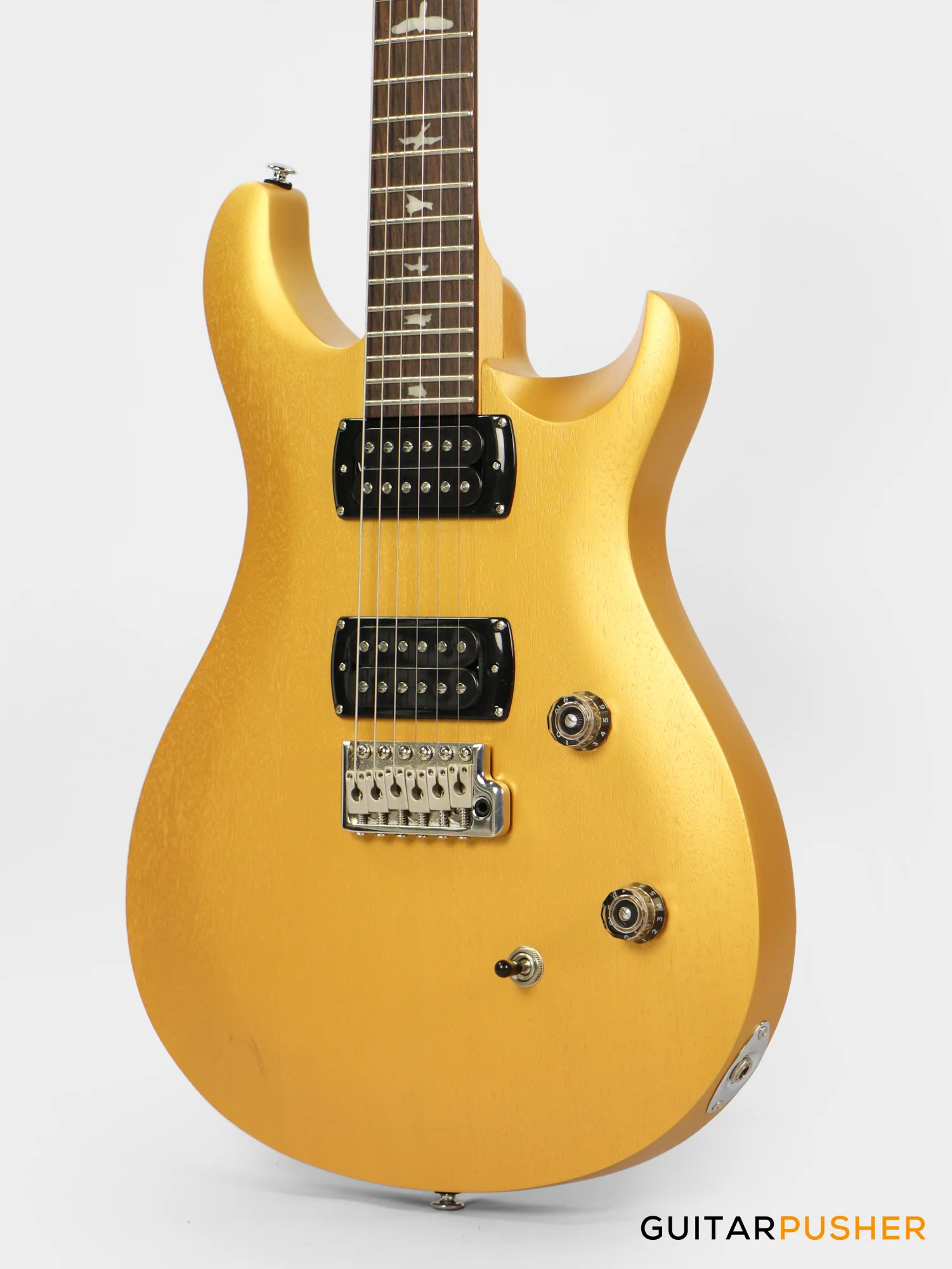 PRS Guitars SE Bolt-On CE 24 Standard Satin Electric Guitar (Metallic Gold) - Image 8