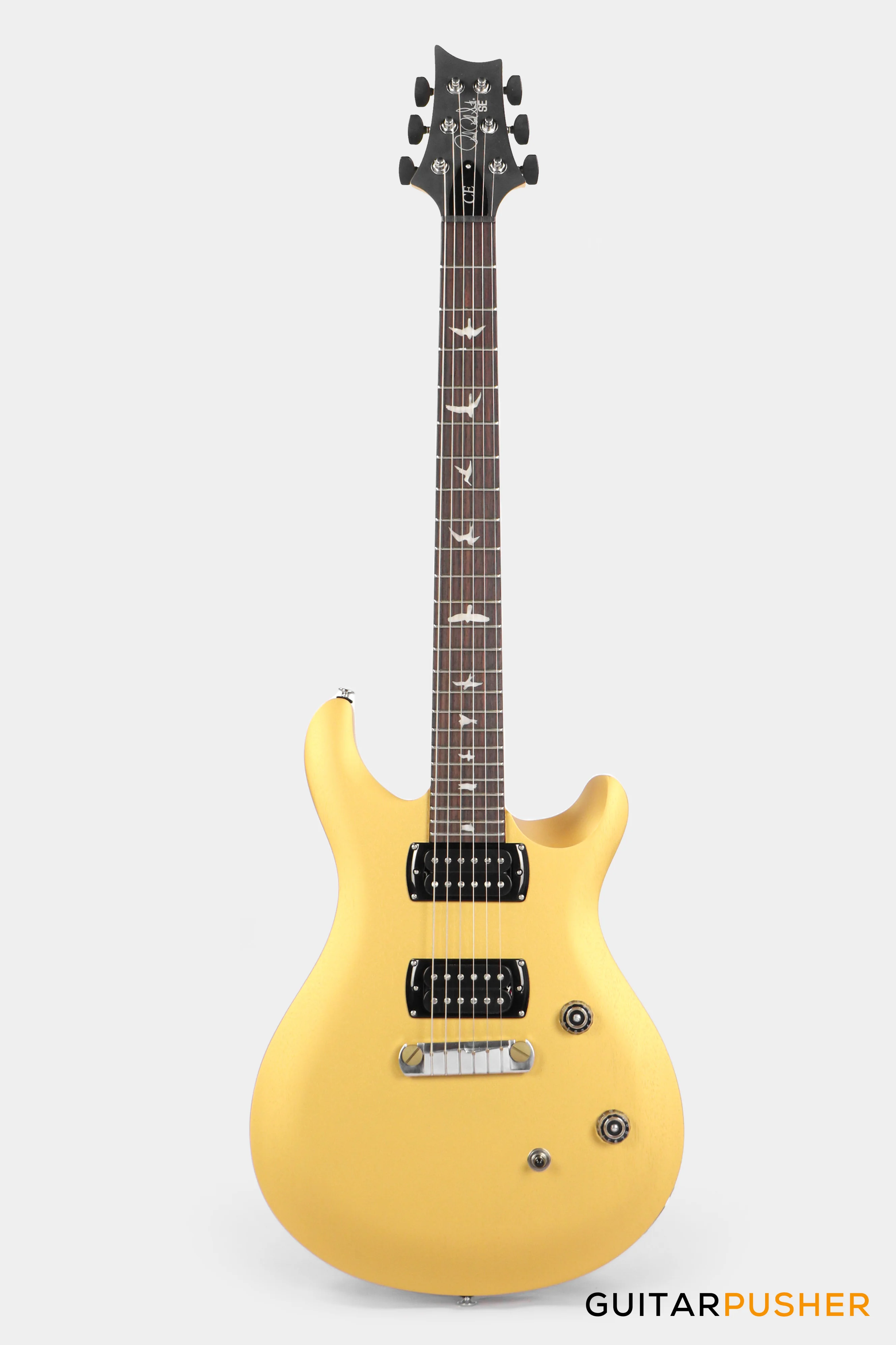 PRS Guitars SE Bolt-On CE 24 Standard Satin Stoptail Electric Guitar (Metallic Gold) - Image 10
