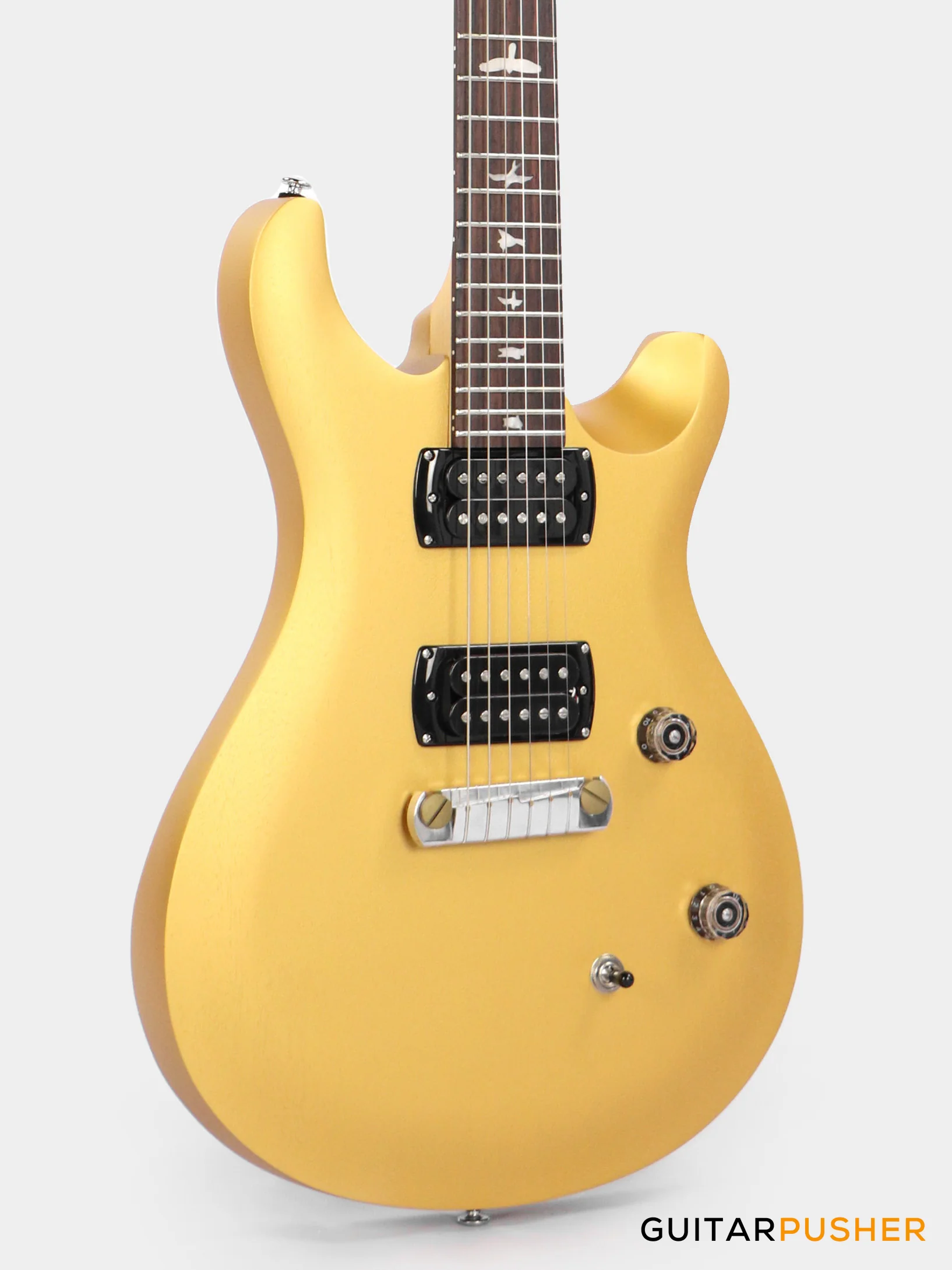 PRS Guitars SE Bolt-On CE 24 Standard Satin Stoptail Electric Guitar (Metallic Gold) - Image 2