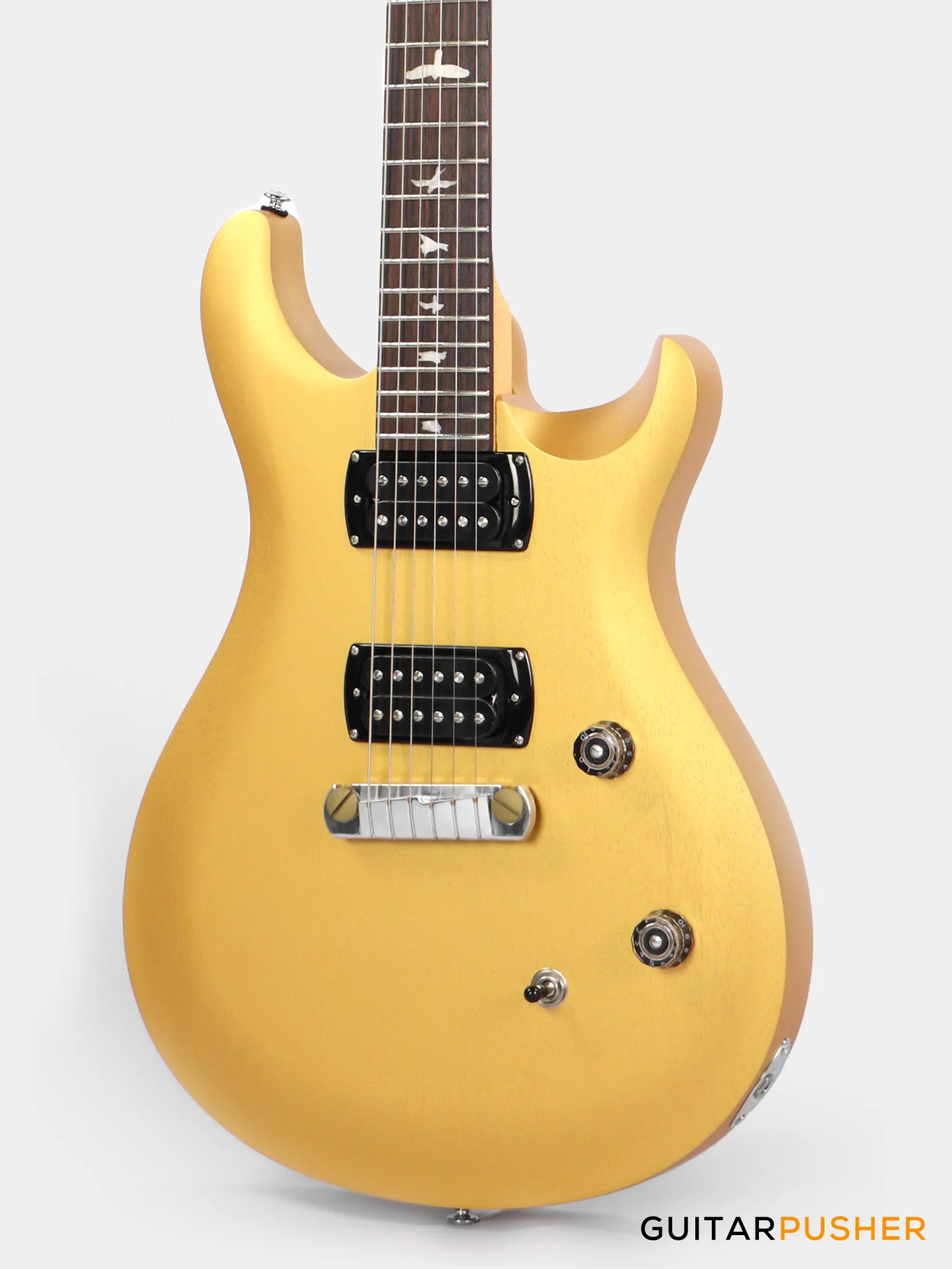 PRS Guitars SE Bolt-On CE 24 Standard Satin Stoptail Electric Guitar (Metallic Gold) - Image 6