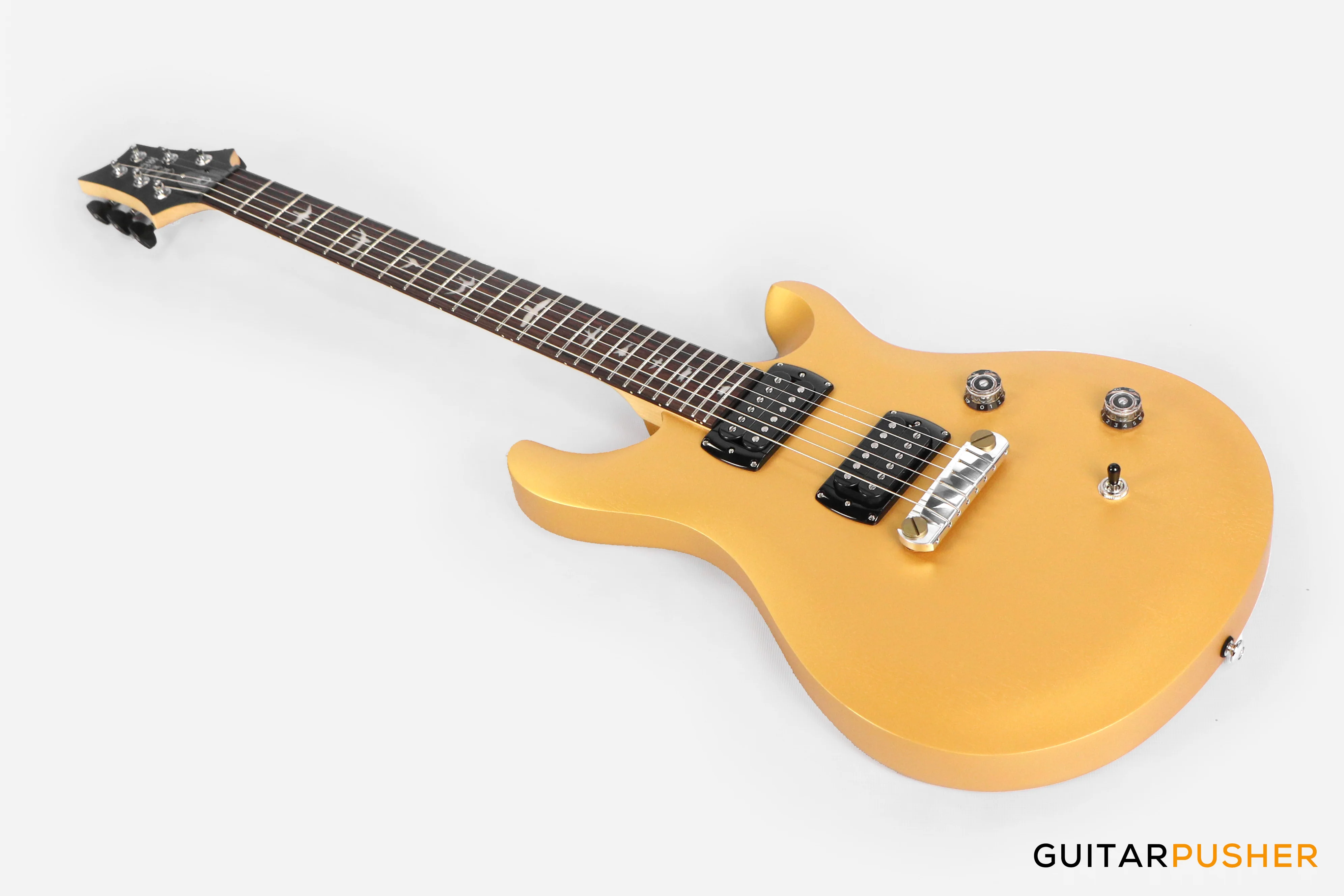 PRS Guitars SE Bolt-On CE 24 Standard Satin Stoptail Electric Guitar (Metallic Gold) - Image 7