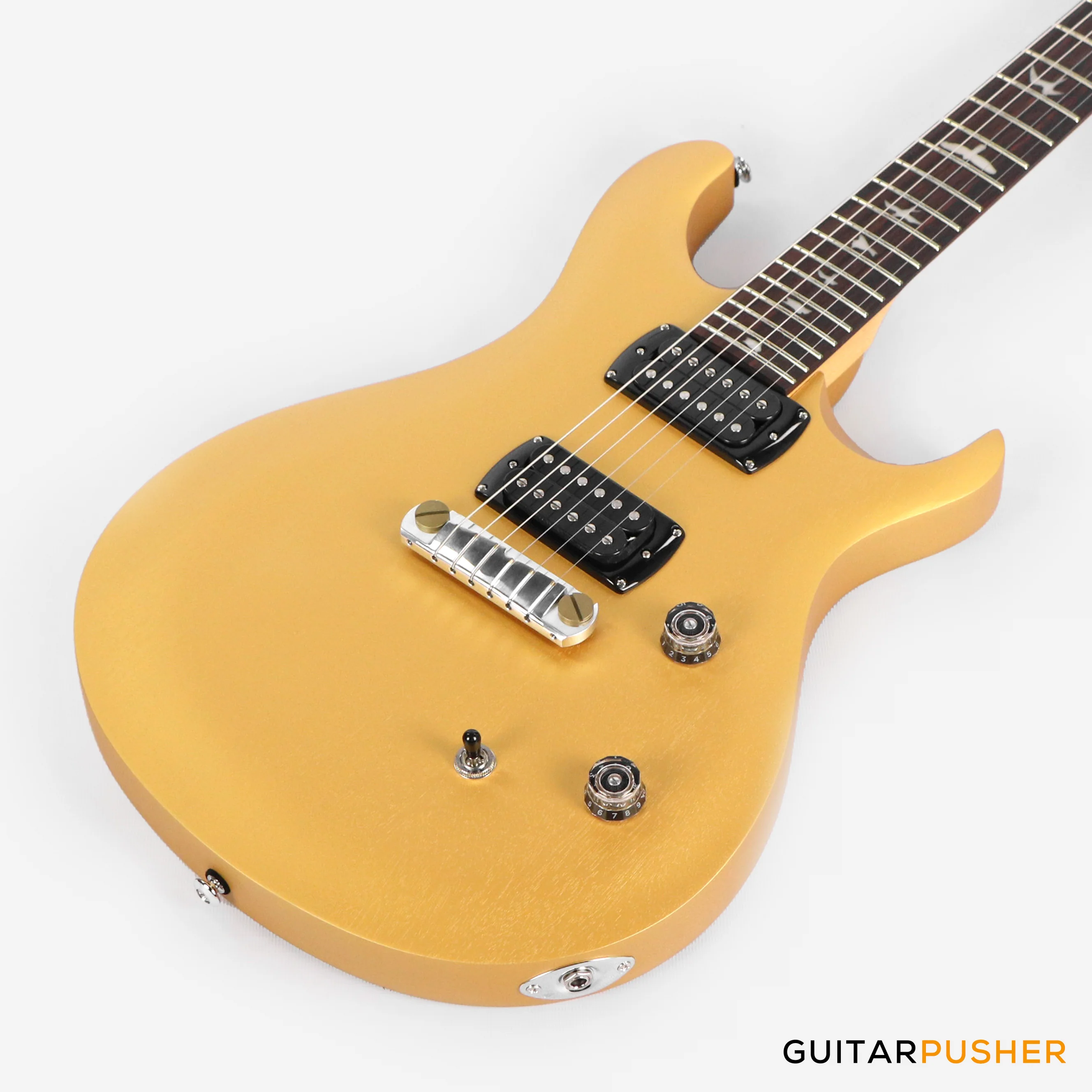 PRS Guitars SE Bolt-On CE 24 Standard Satin Stoptail Electric Guitar (Metallic Gold) - Image 8