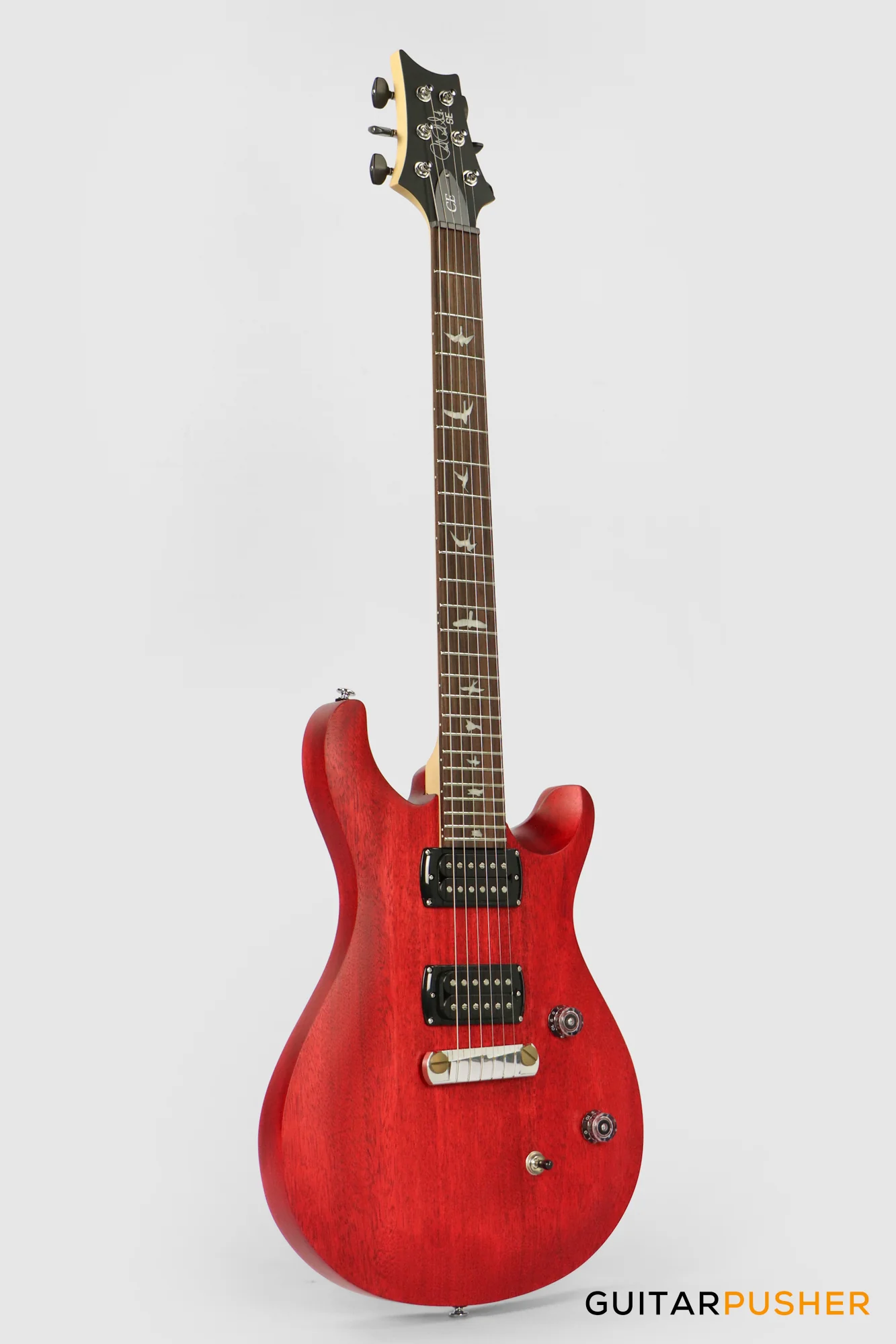 PRS Guitars SE Bolt-On CE 24 Standard Satin Stoptail Electric Guitar (Vintage Cherry) - Image 4